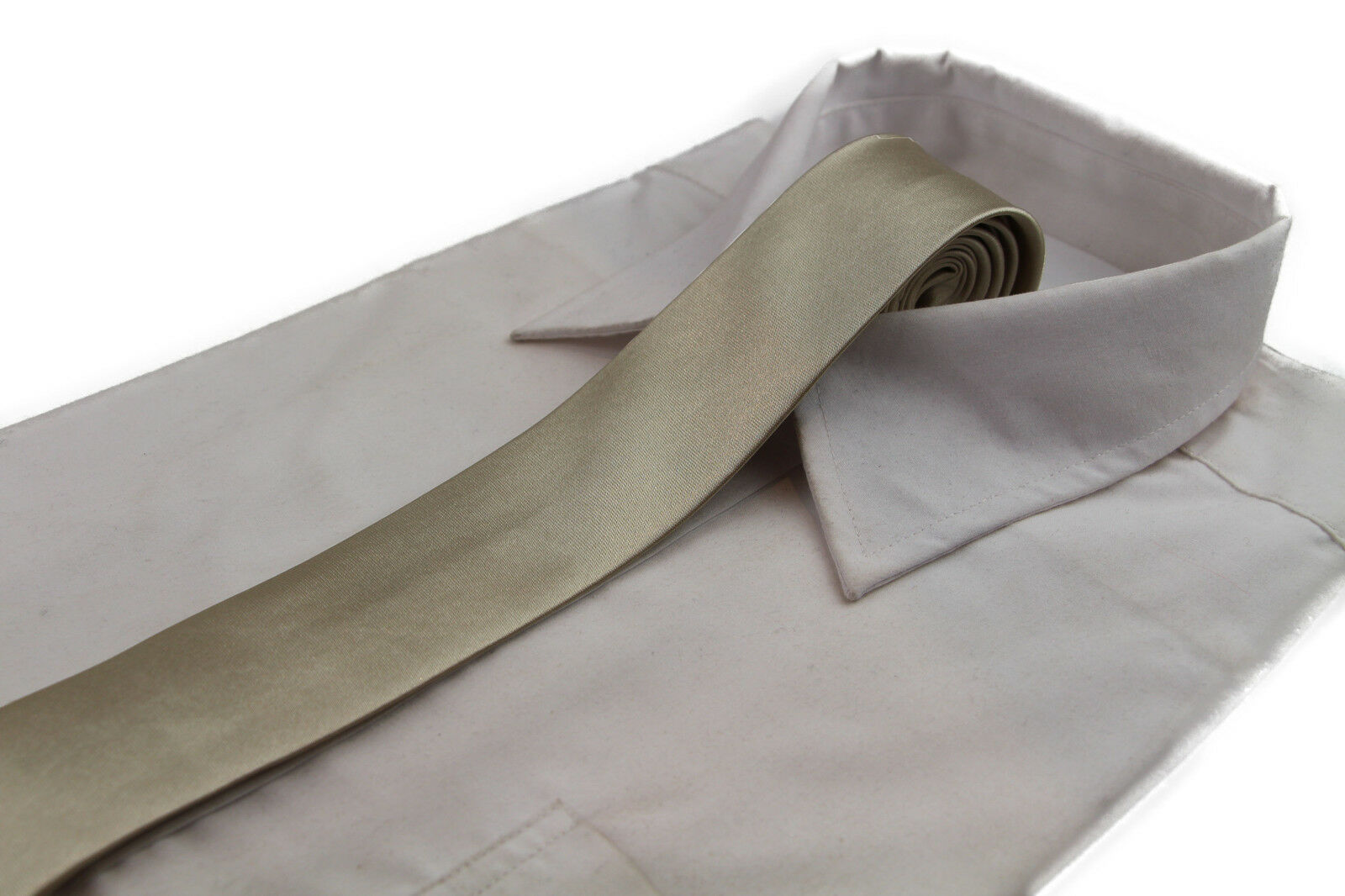 Mens Skinny Tie Thin Narrow Slim Formal Wedding Mens Neck Black Choose Colour - Picture 11 of 53