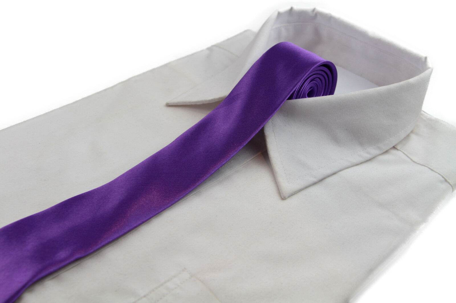 Mens Skinny Tie Thin Narrow Slim Formal Wedding Mens Neck Black Choose Colour - Picture 40 of 53