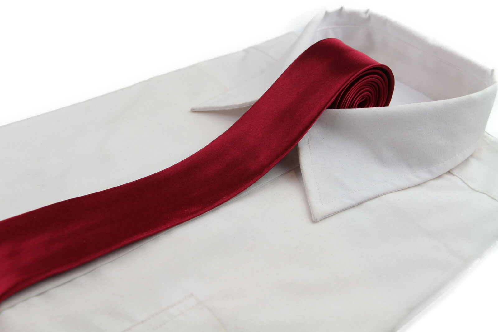 Mens Skinny Tie Thin Narrow Slim Formal Wedding Mens Neck Black Choose Colour - Picture 31 of 53