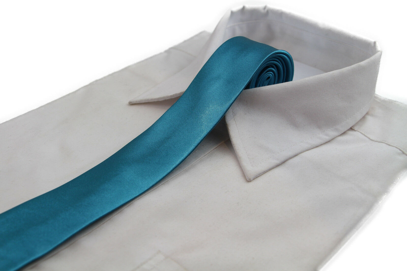 Mens Skinny Tie Thin Narrow Slim Formal Wedding Mens Neck Black Choose Colour - Picture 49 of 53