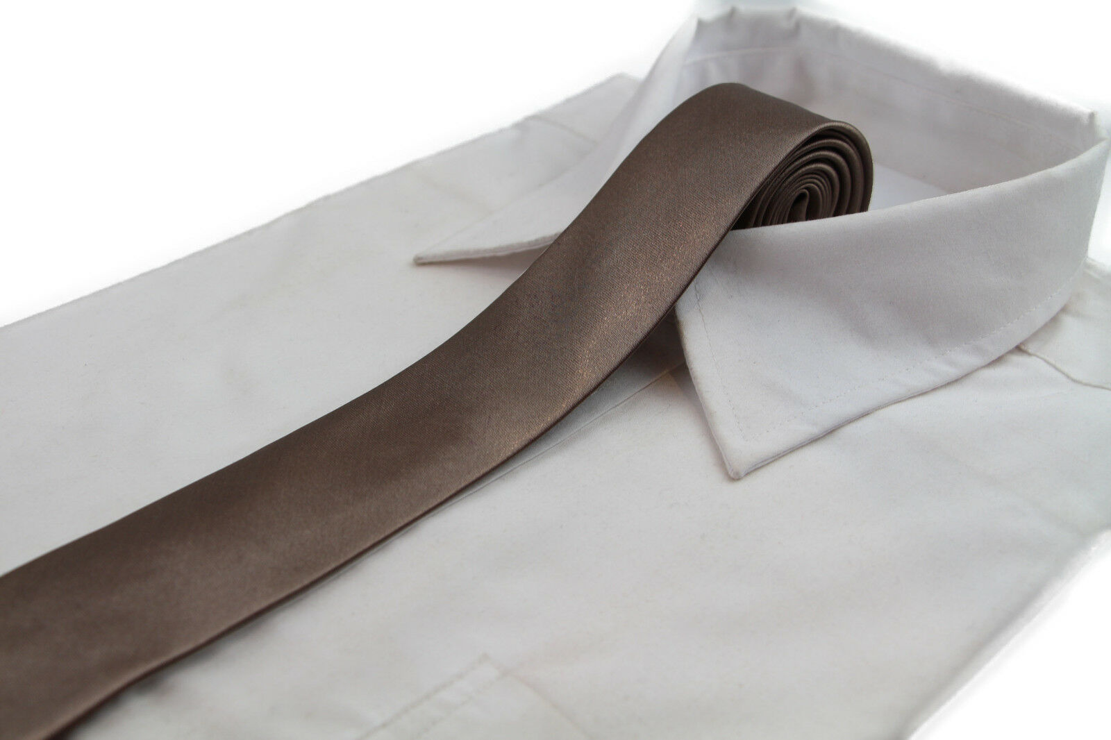 Mens Skinny Tie Thin Narrow Slim Formal Wedding Mens Neck Black Choose Colour - Picture 10 of 53