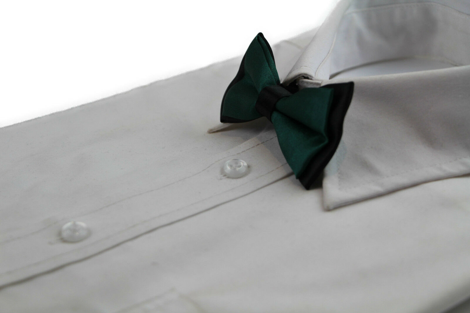 Boys Two Tone Layer Bow Tie Pre-Tied Kids Solid Blue Red Black Wedding Formal - Picture 14 of 114