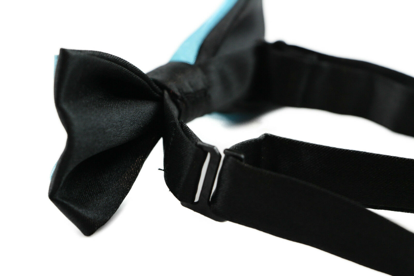 Boys Two Tone Layer Bow Tie Pre-Tied Kids Solid Blue Red Black Wedding Formal - Picture 98 of 114