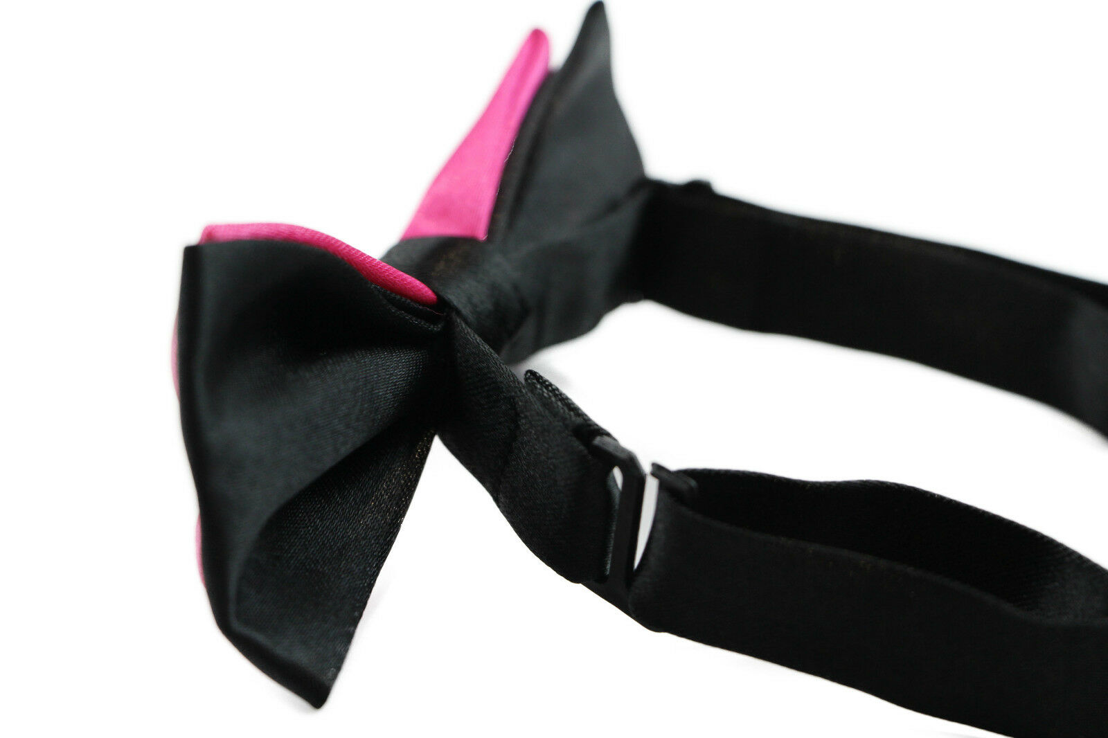Boys Two Tone Layer Bow Tie Pre-Tied Kids Solid Blue Red Black Wedding Formal - Picture 50 of 114