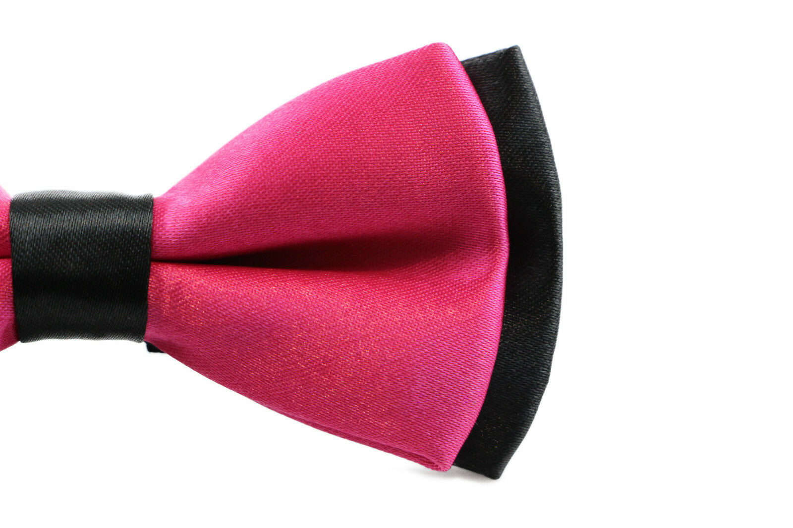Boys Two Tone Layer Bow Tie Pre-Tied Kids Solid Blue Red Black Wedding Formal - Picture 51 of 114