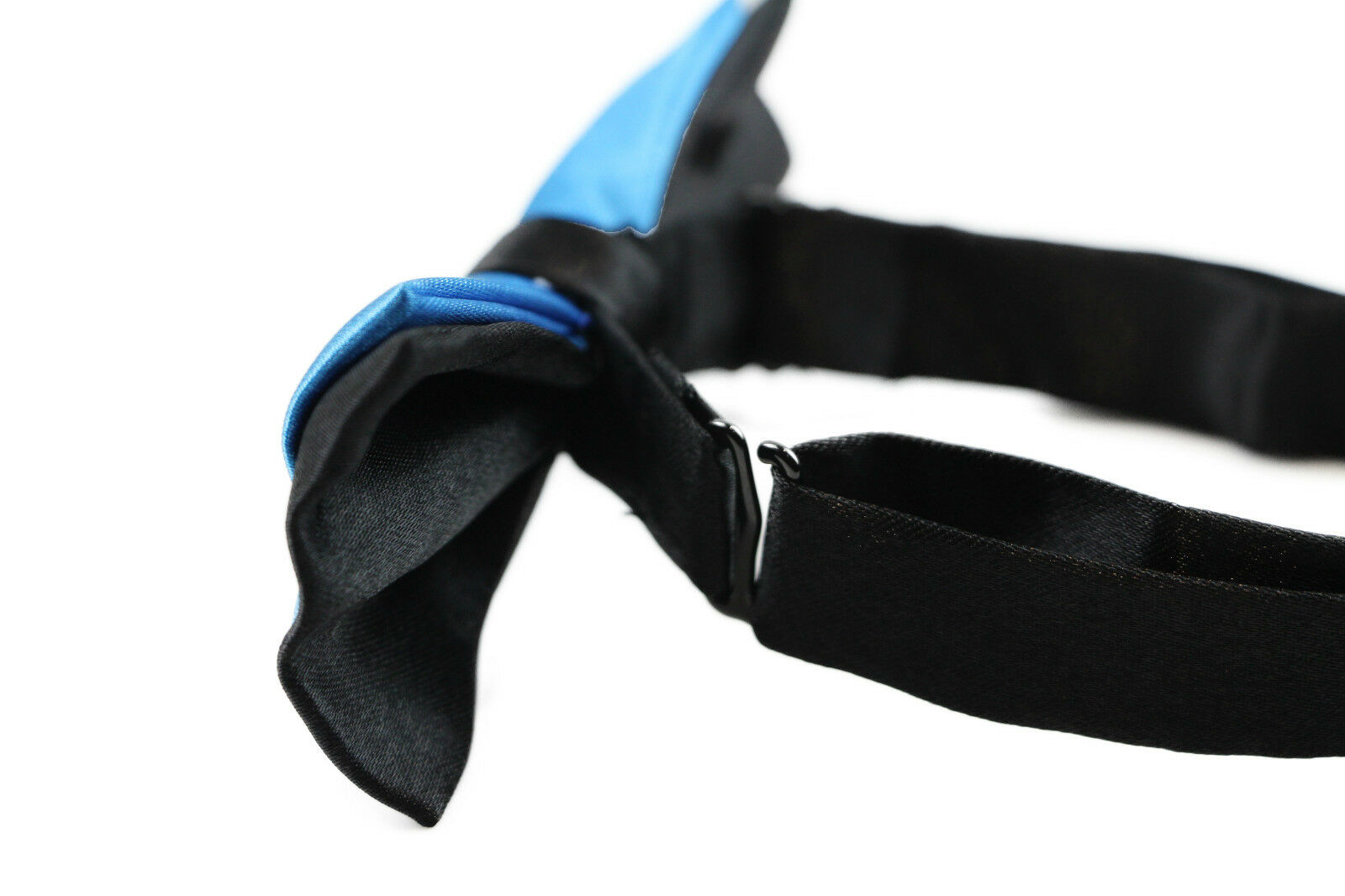 Boys Two Tone Layer Bow Tie Pre-Tied Kids Solid Blue Red Black Wedding Formal - Picture 92 of 114