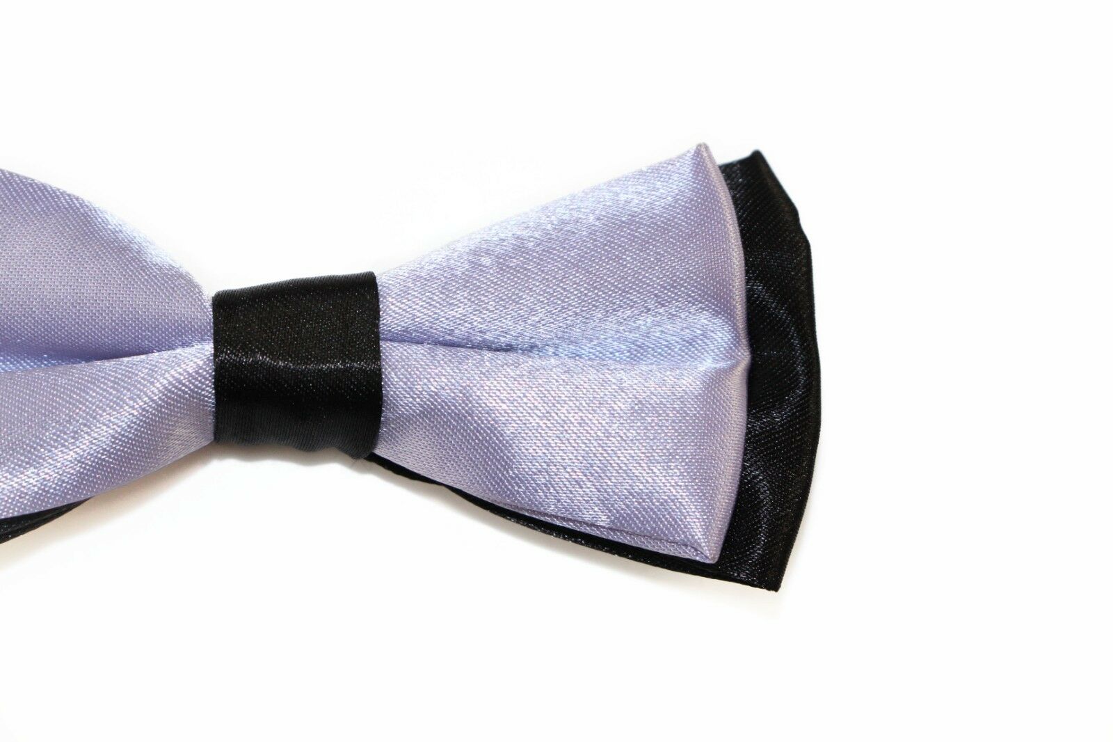 Boys Two Tone Layer Bow Tie Pre-Tied Kids Solid Blue Red Black Wedding Formal - Picture 54 of 114