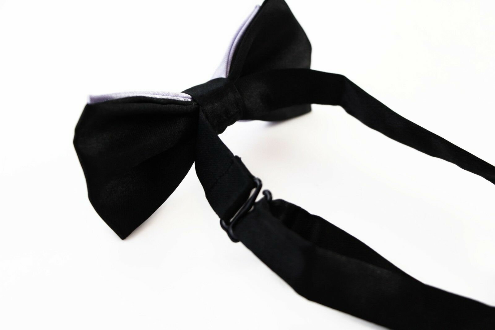 Boys Two Tone Layer Bow Tie Pre-Tied Kids Solid Blue Red Black Wedding Formal - Picture 53 of 114