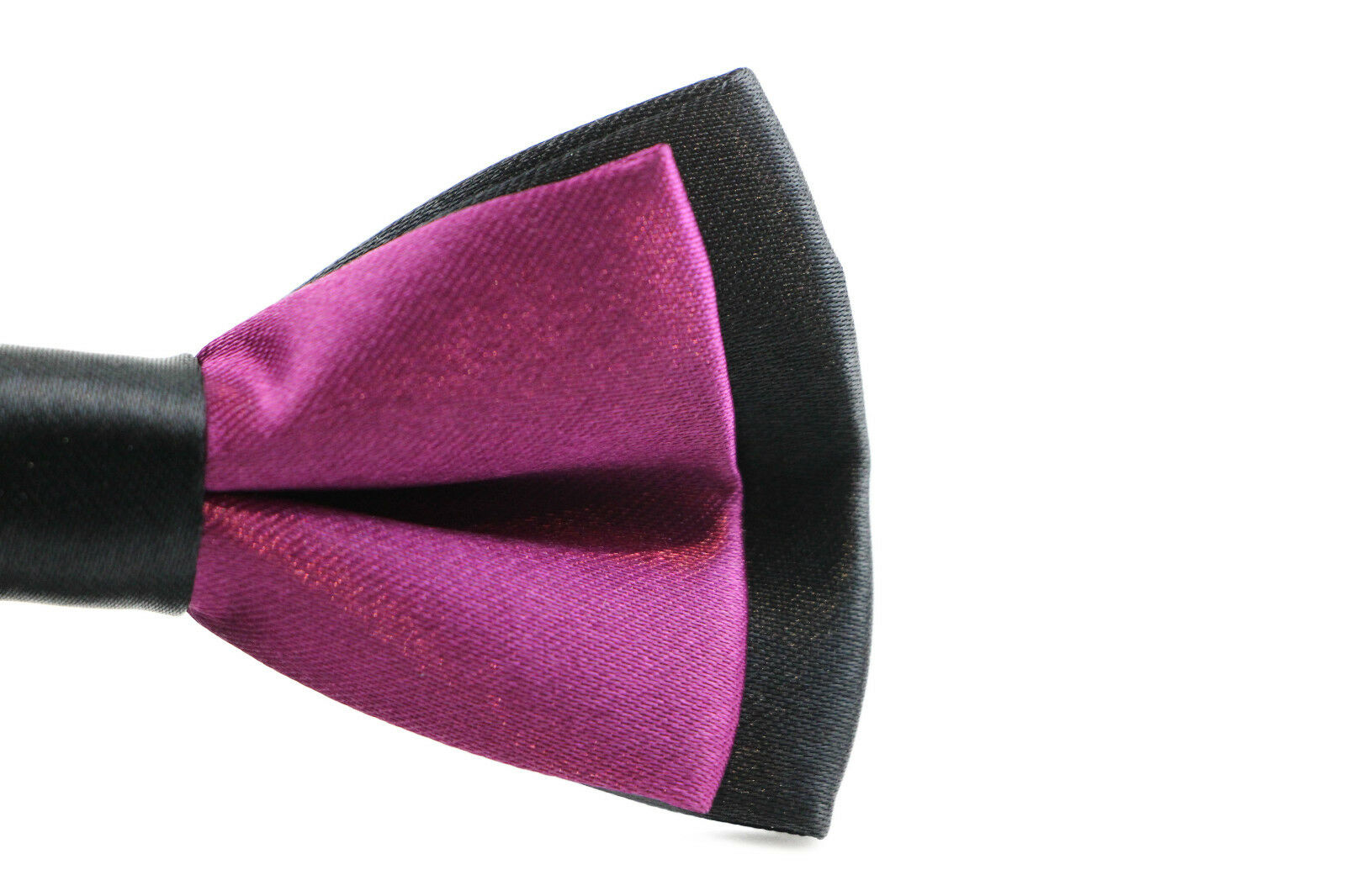 Boys Two Tone Layer Bow Tie Pre-Tied Kids Solid Blue Red Black Wedding Formal - Picture 19 of 114