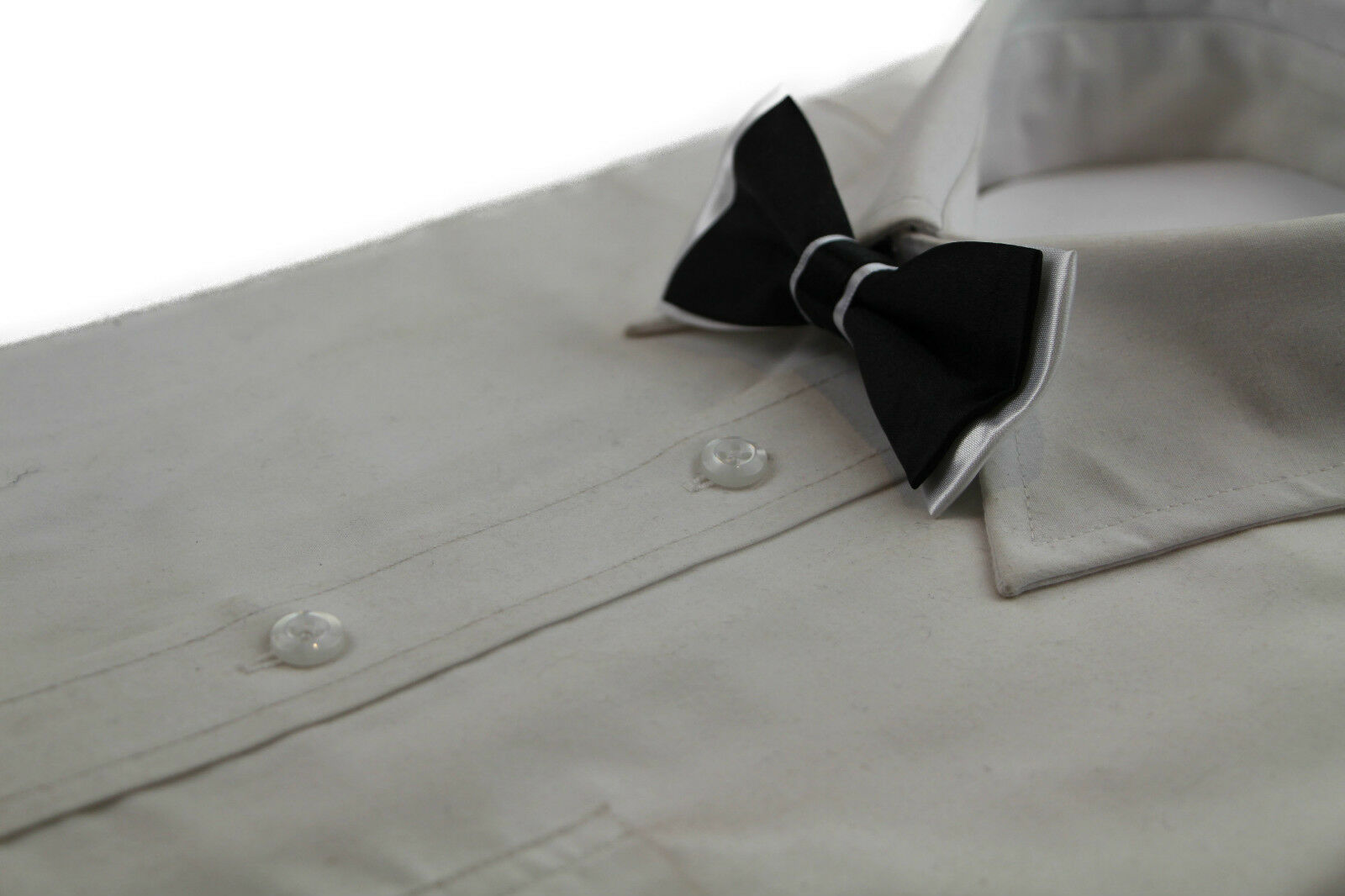 Boys Two Tone Layer Bow Tie Pre-Tied Kids Solid Blue Red Black Wedding Formal - Picture 5 of 114