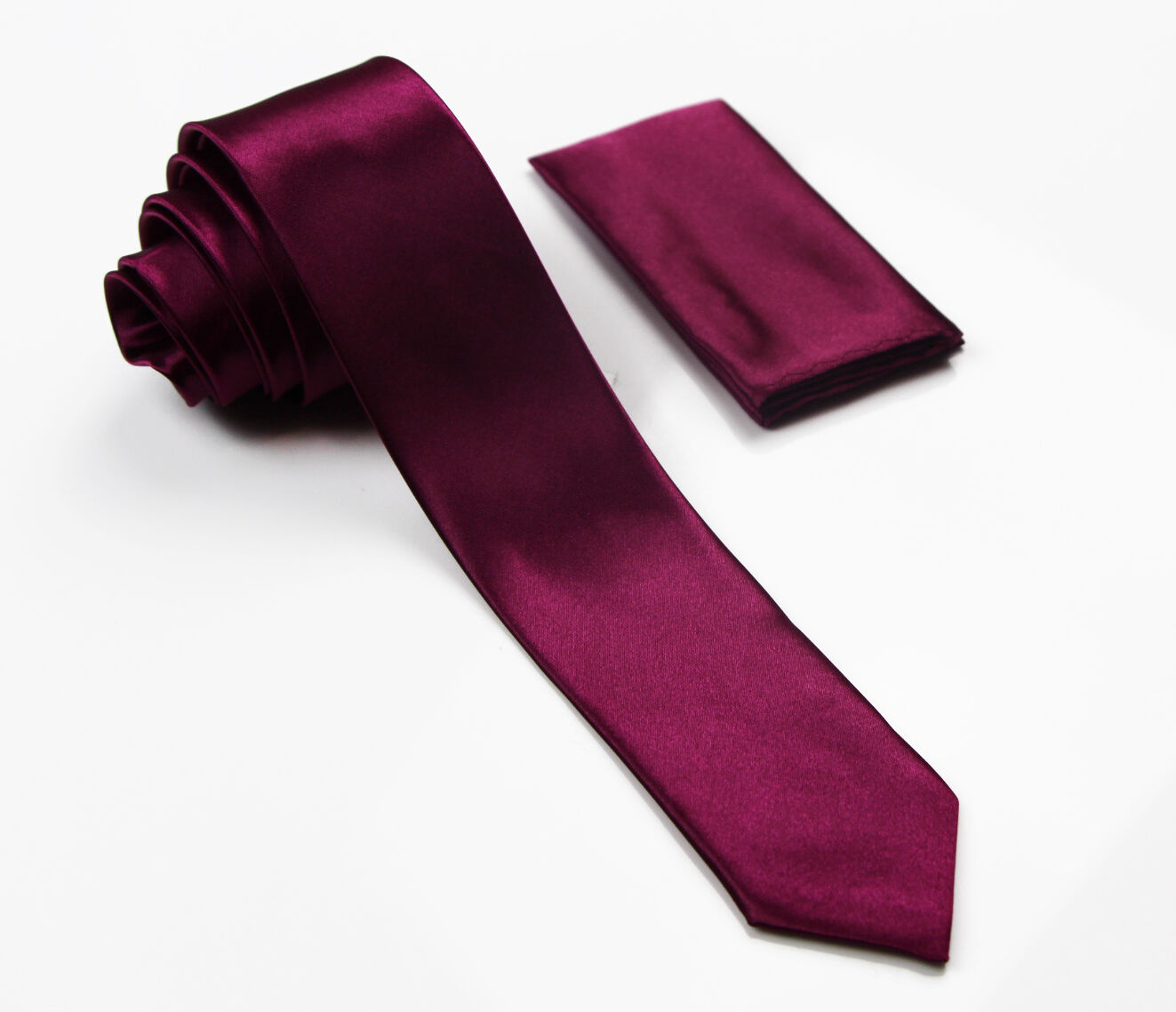 Matching Tie Set 2 & 3 Piece Necktie Pocket Square Hanky Skinny Formal Wedding - Picture 18 of 55