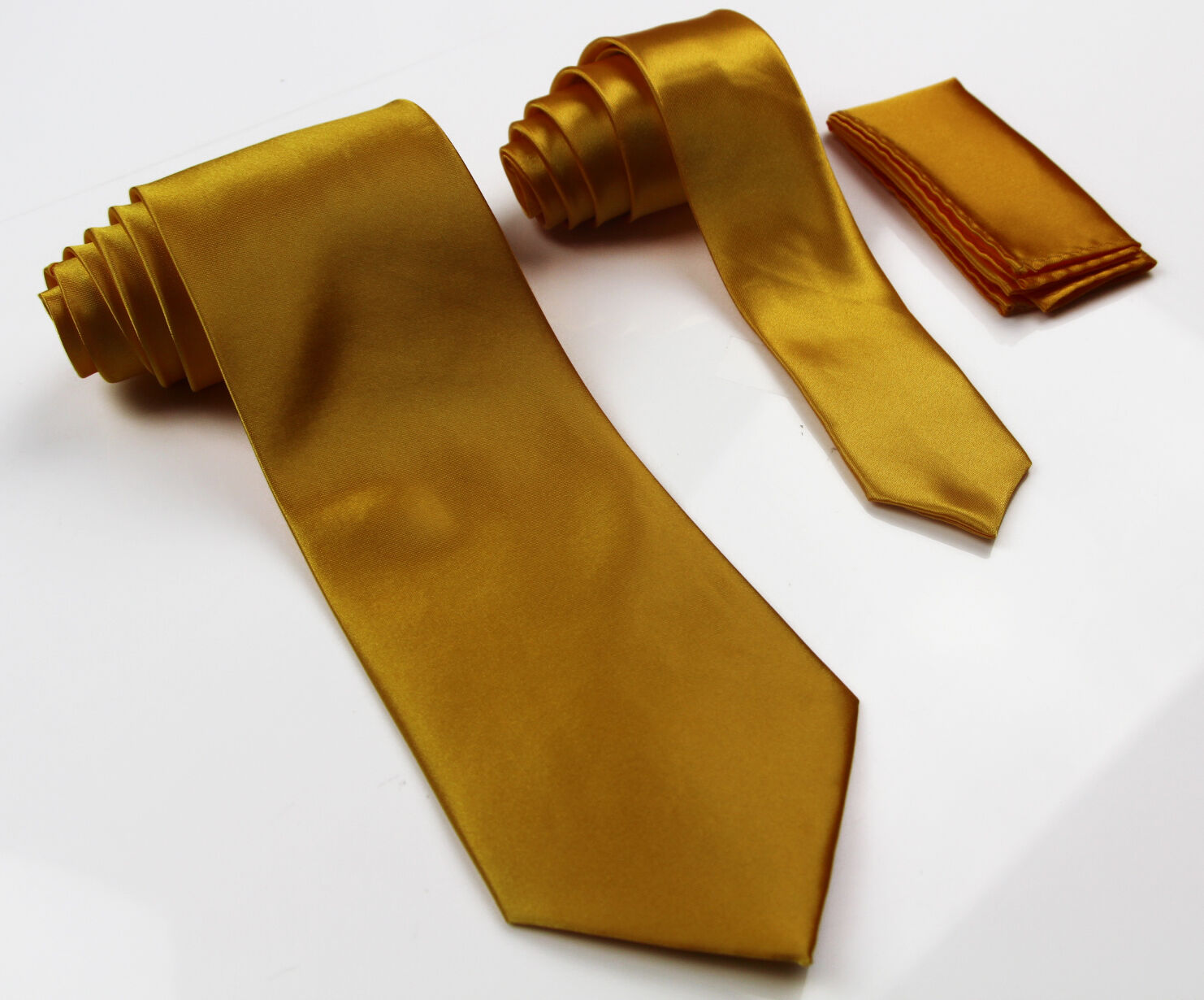 Matching Tie Set 2 & 3 Piece Necktie Pocket Square Hanky Skinny Formal Wedding - Picture 51 of 55