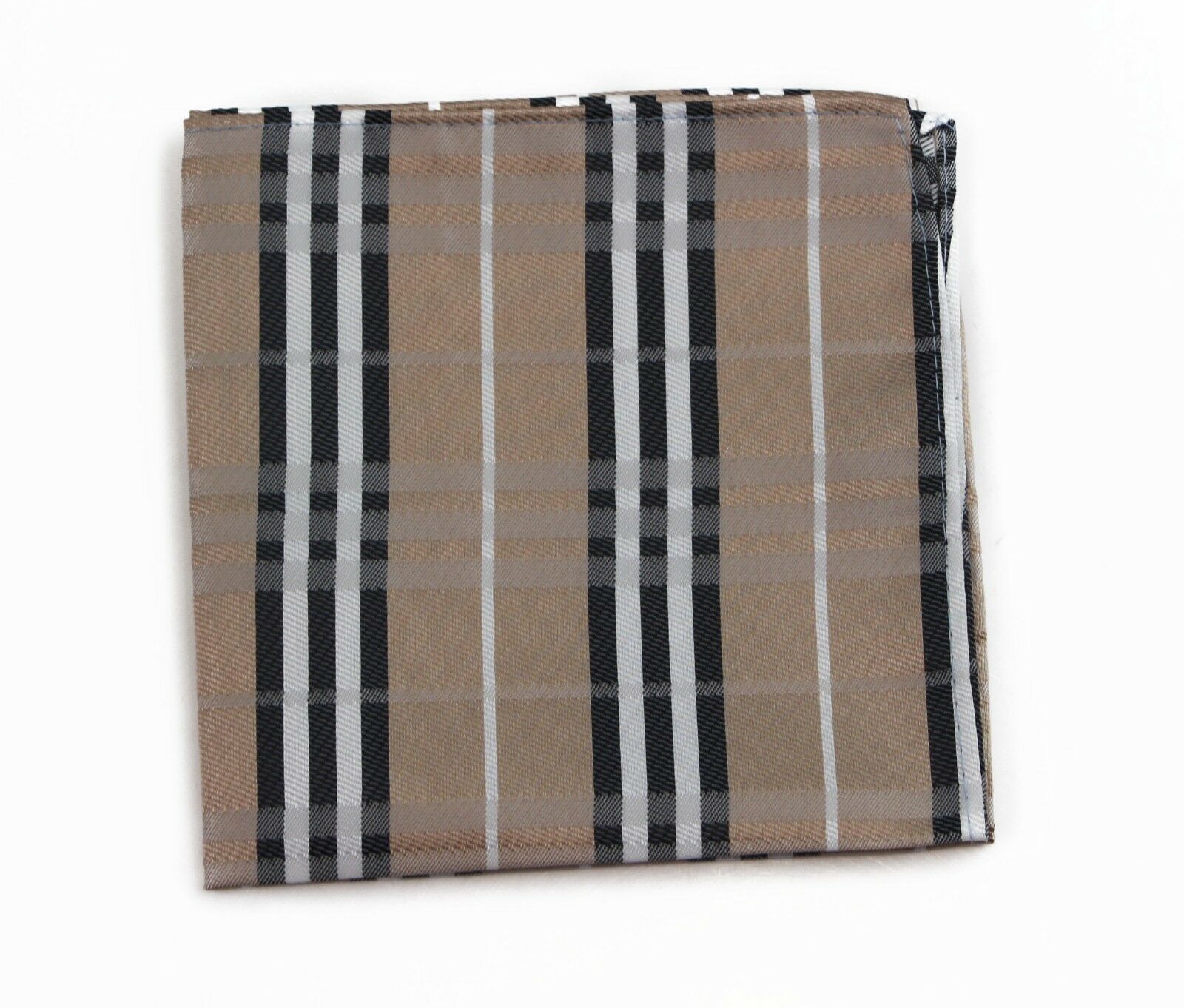 100% Silk Mens Pocket Square Hanky Handkerchief + Black Satin Bow Tie - Picture 17 of 47