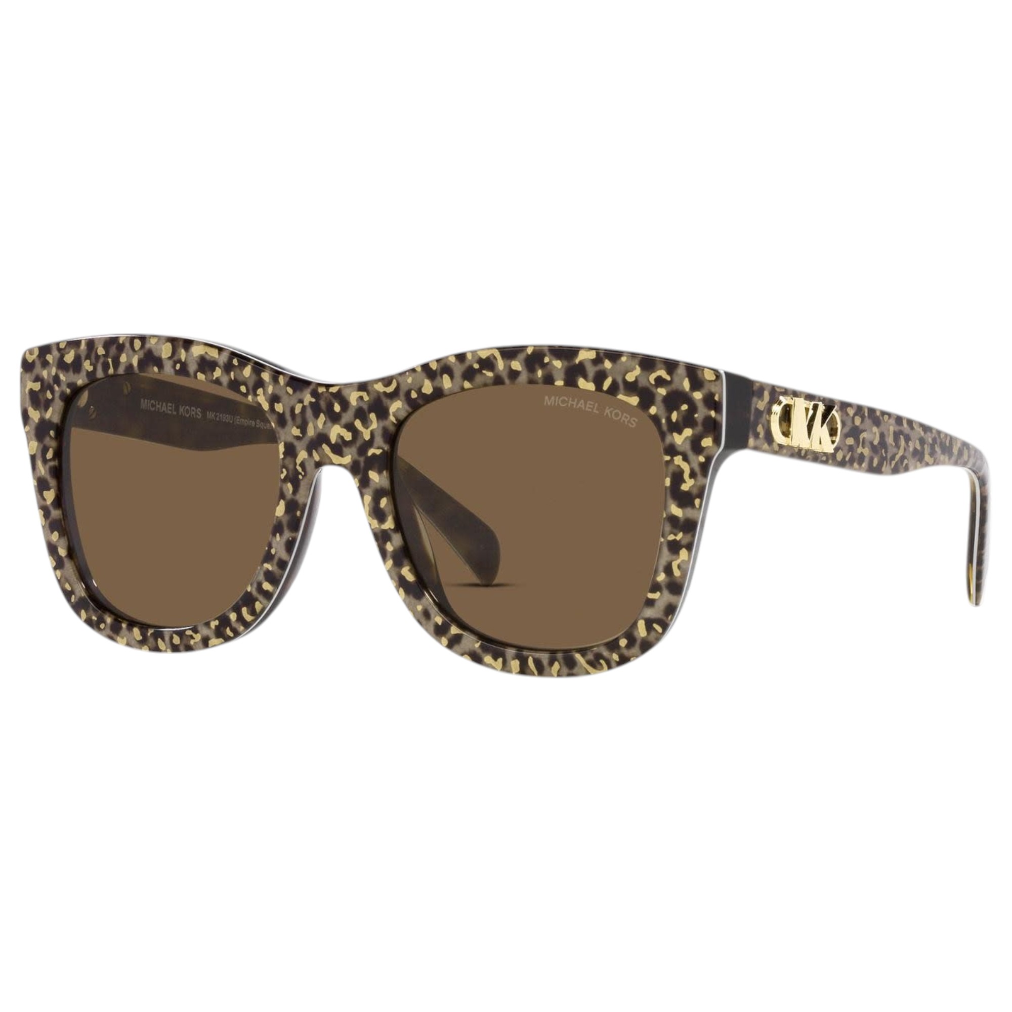 Michael Kors Woman Empire Square 2193U Authentic Leopard Print Sunglasses Womens Michael Kors Sunglasses Mk2193u Empire Square 4 Brown  main image 2