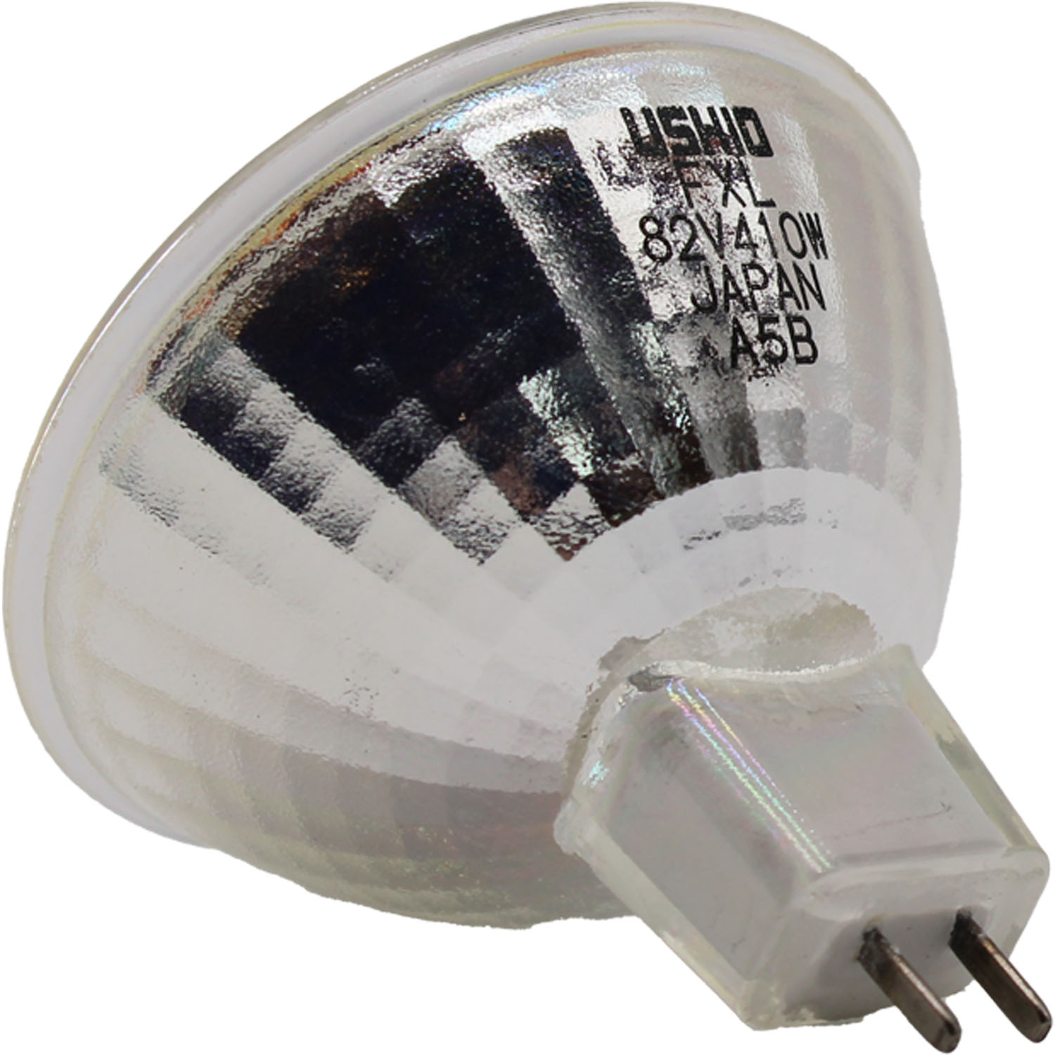 Ushio FXL 1000636 Halogen Reflector Lamp, MR16 JCR, 410W 82V, GY5.3 Base, 3300K