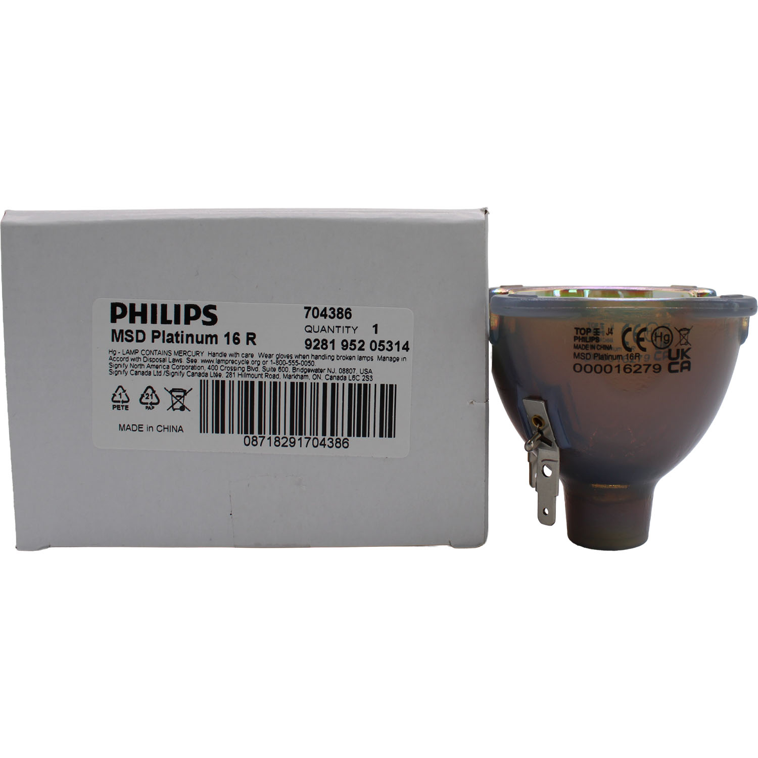 Philips MSD Platinum 16R 293050 Lamp