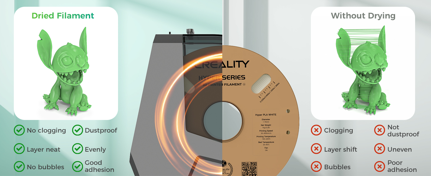 Creality Space Pi filament dryer for 3D printer spools