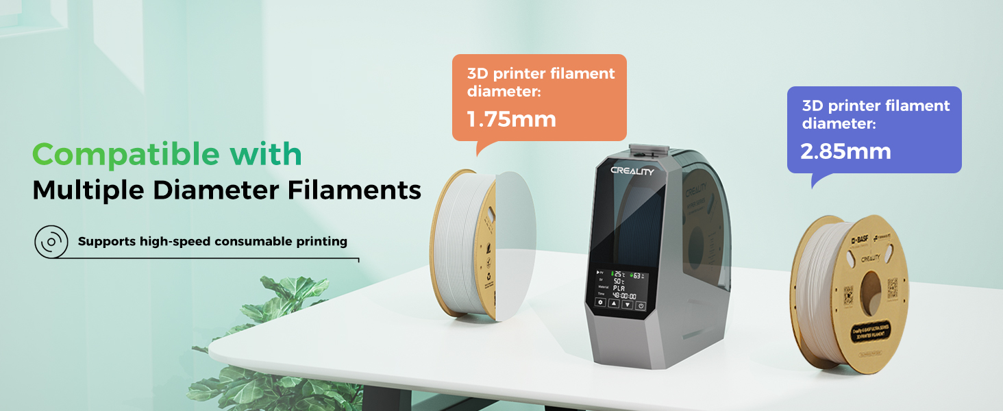 Creality Space Pi filament dryer for 3D printer spools