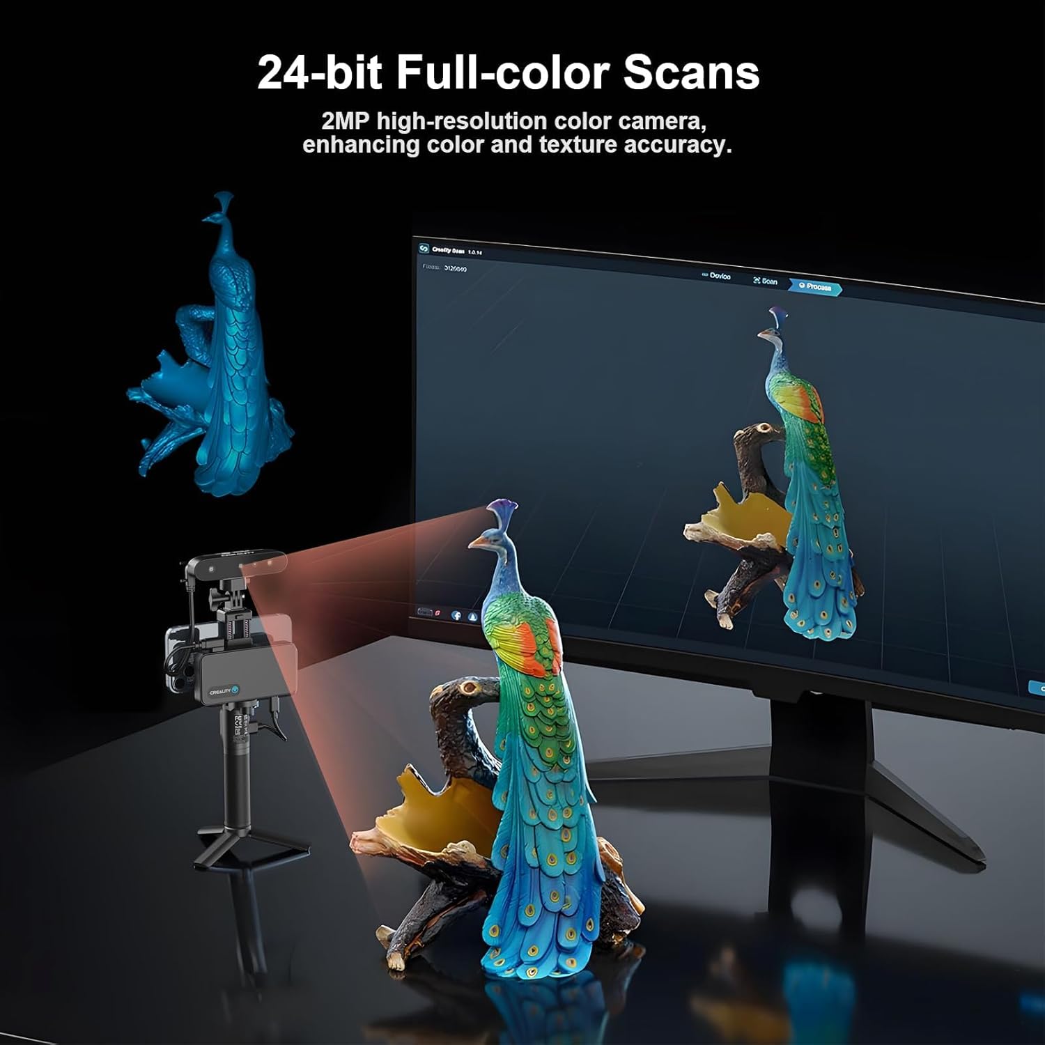 CR-Scan Ferret Pro handheld 3D scanner front view