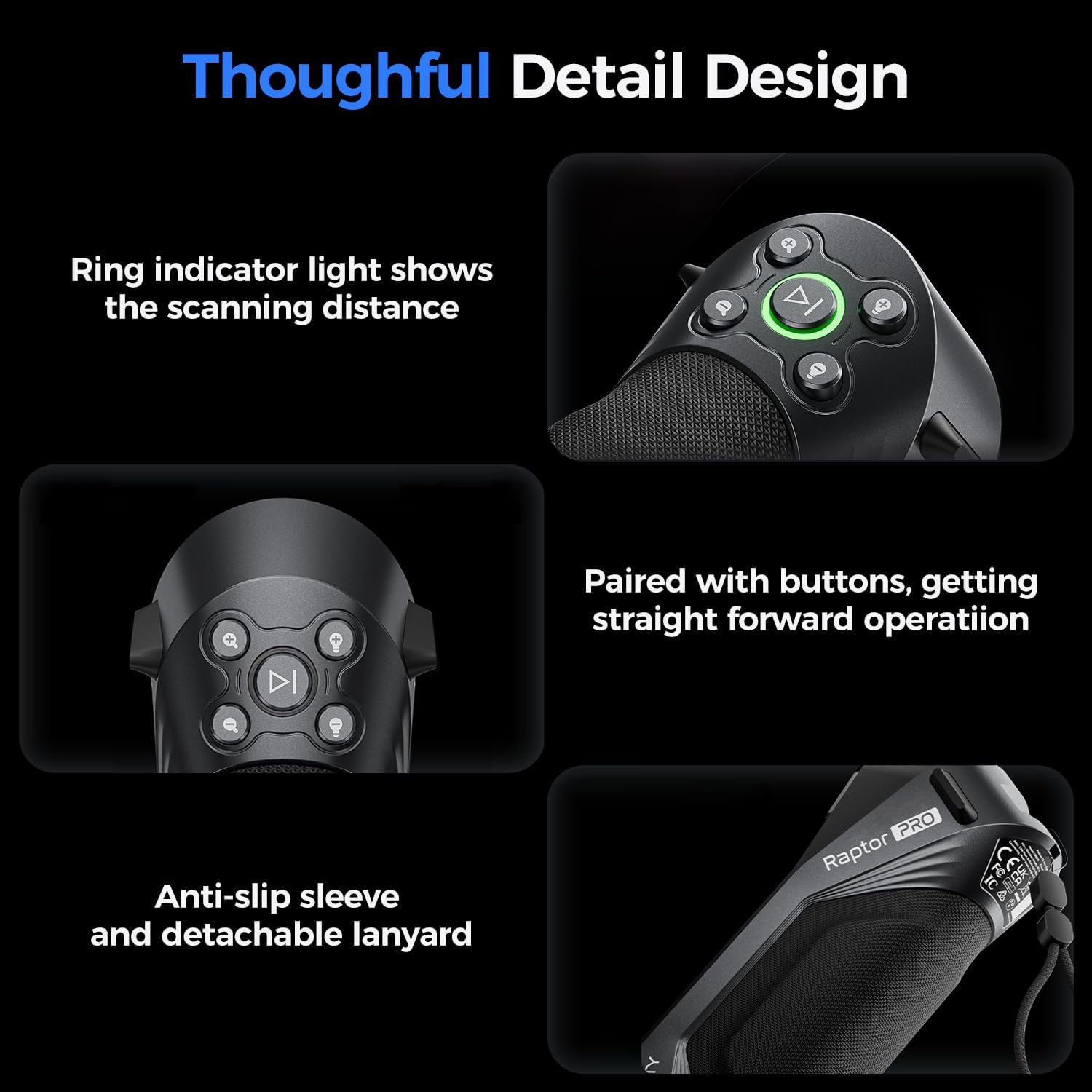 Creality Raptor Pro 3D Scanner Features