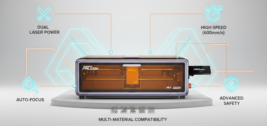 Falcon A1 Pro Laser Engraver - Features