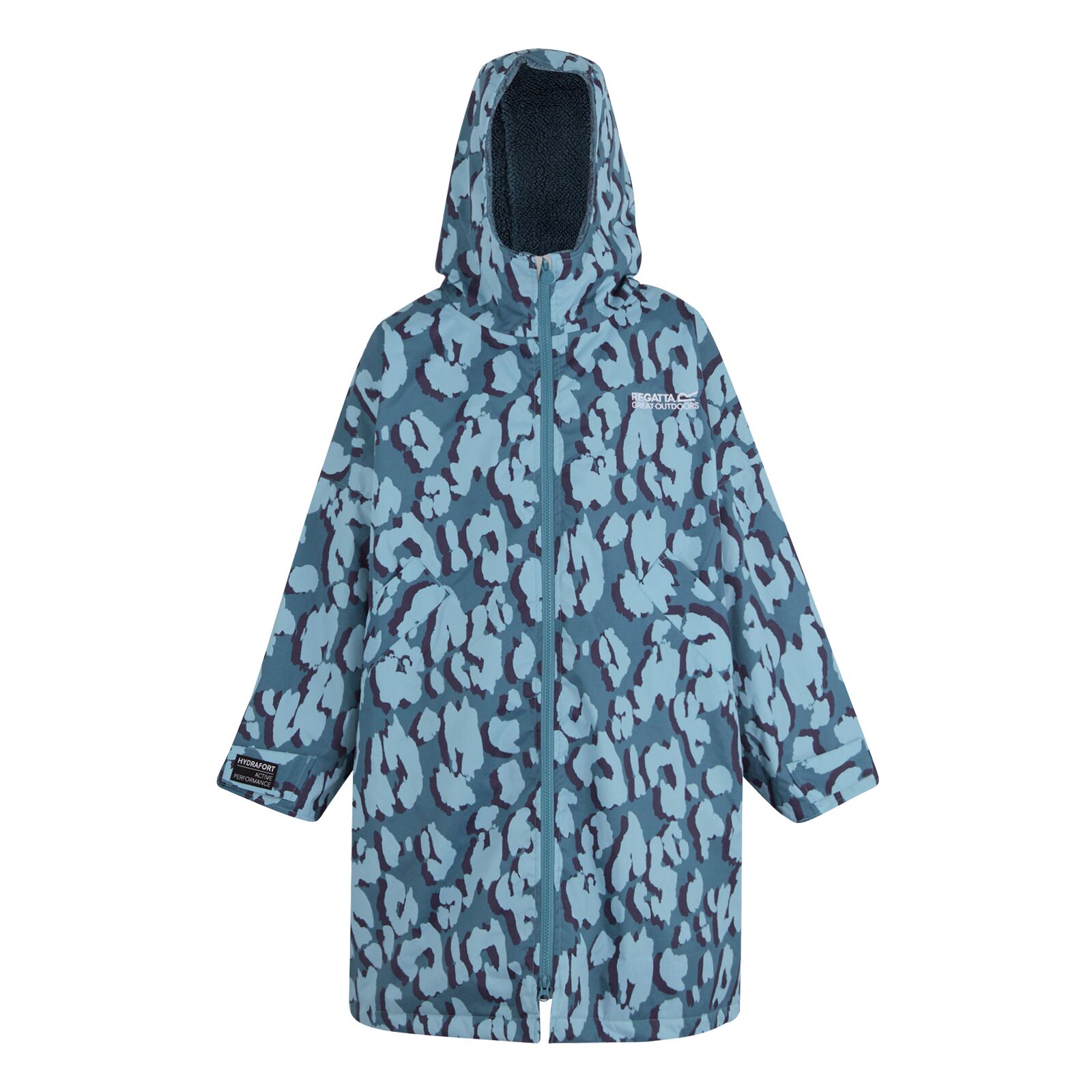Regatta Kids Spirit Of Adventure Hooded Waterproof Warm Drying Changing Robe - Picture 138 of 150