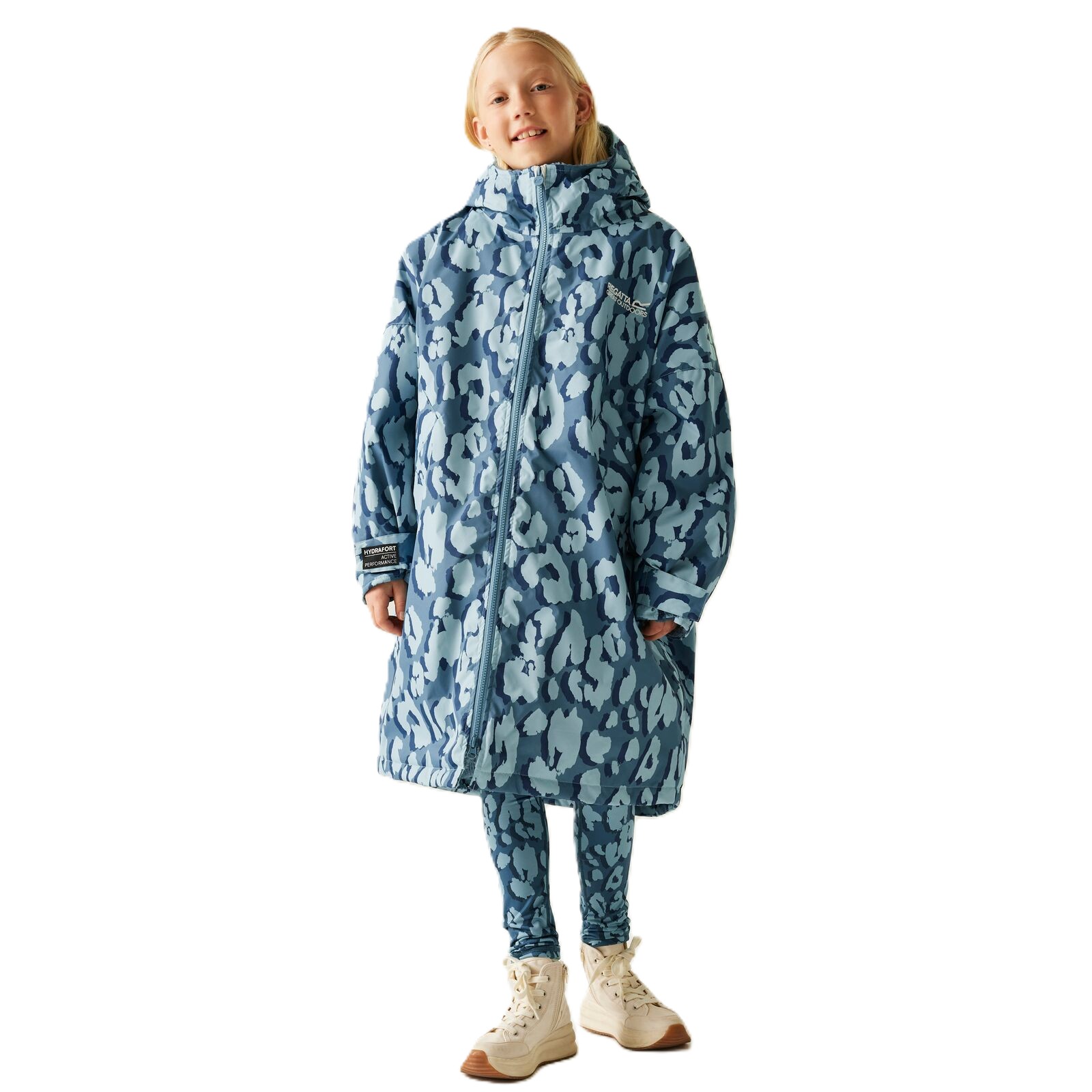 Regatta Kids Spirit Of Adventure Hooded Waterproof Warm Drying Changing Robe - Picture 131 of 150