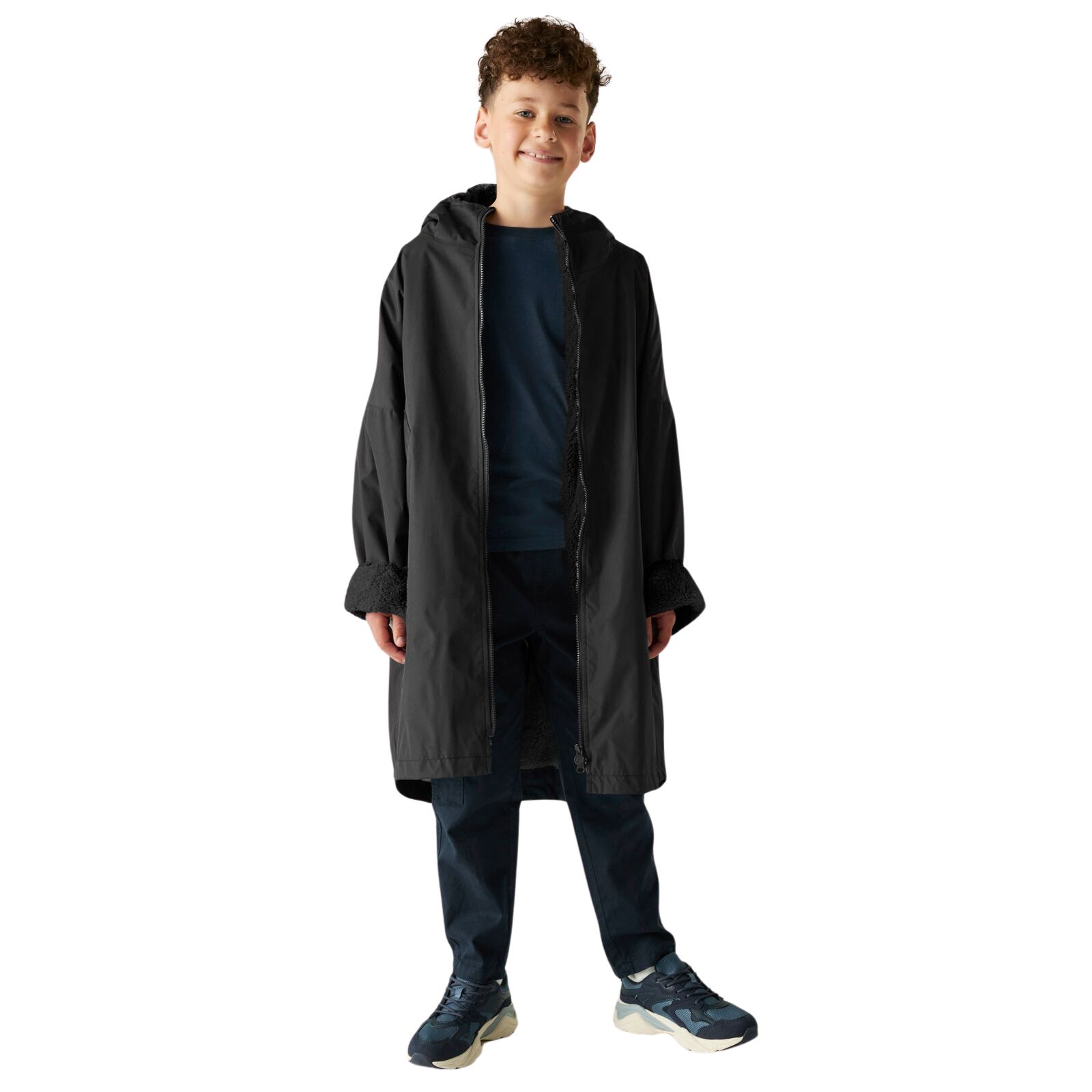 Regatta Kids Spirit Of Adventure Hooded Waterproof Warm Drying Changing Robe - Picture 26 of 97