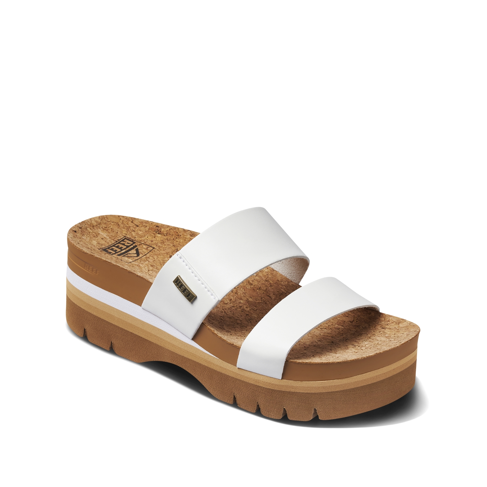 Chanclas sandalias Reef para mujer con cojín Vista plataforma superior de verano - Imagen 15 de 28