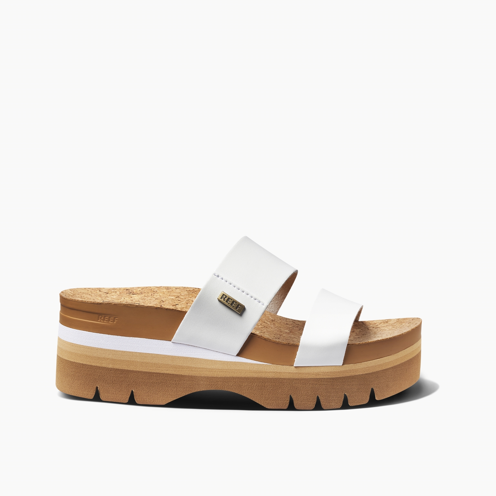 Chanclas sandalias Reef para mujer con cojín Vista plataforma superior de verano - Imagen 20 de 28