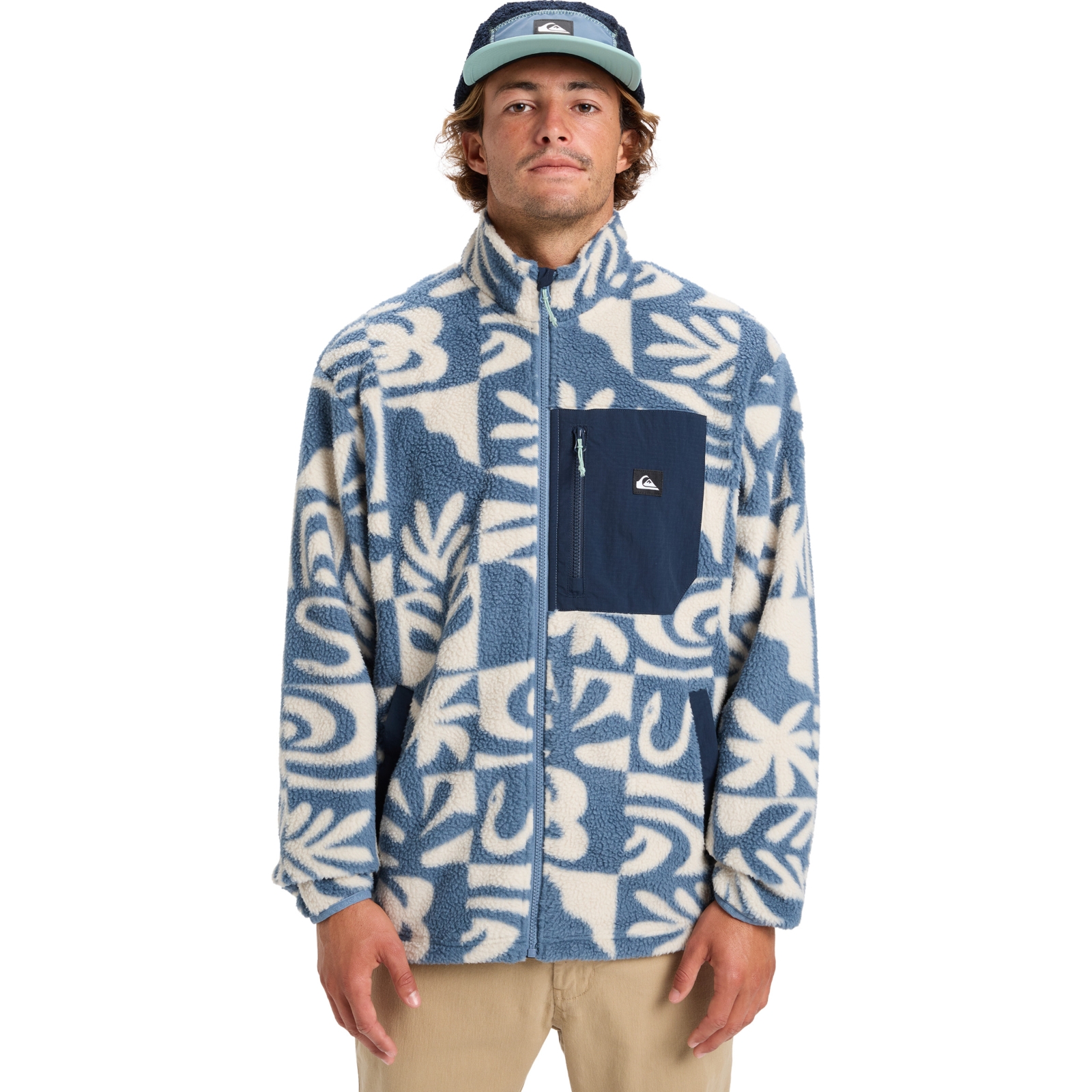 Quiksilver Mens Clean Coast Breathable Full Zip Fleece