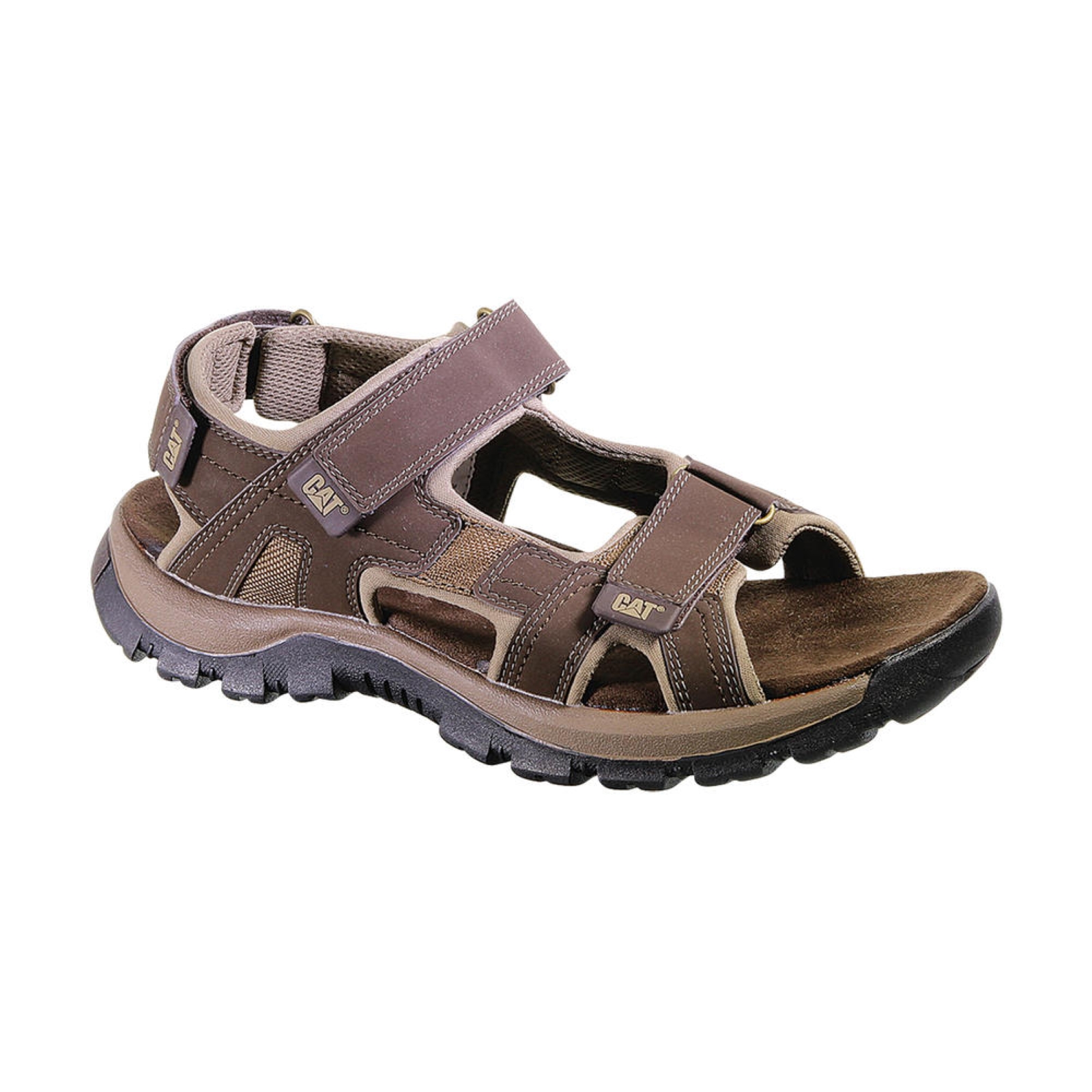 Caterpillar Cat Giles P716654 Outdoor Hiking Walking Sport Sandals Mens Sz 12 US CAT Mens Giles Full Grain Leather Sandals | eBay main image 2