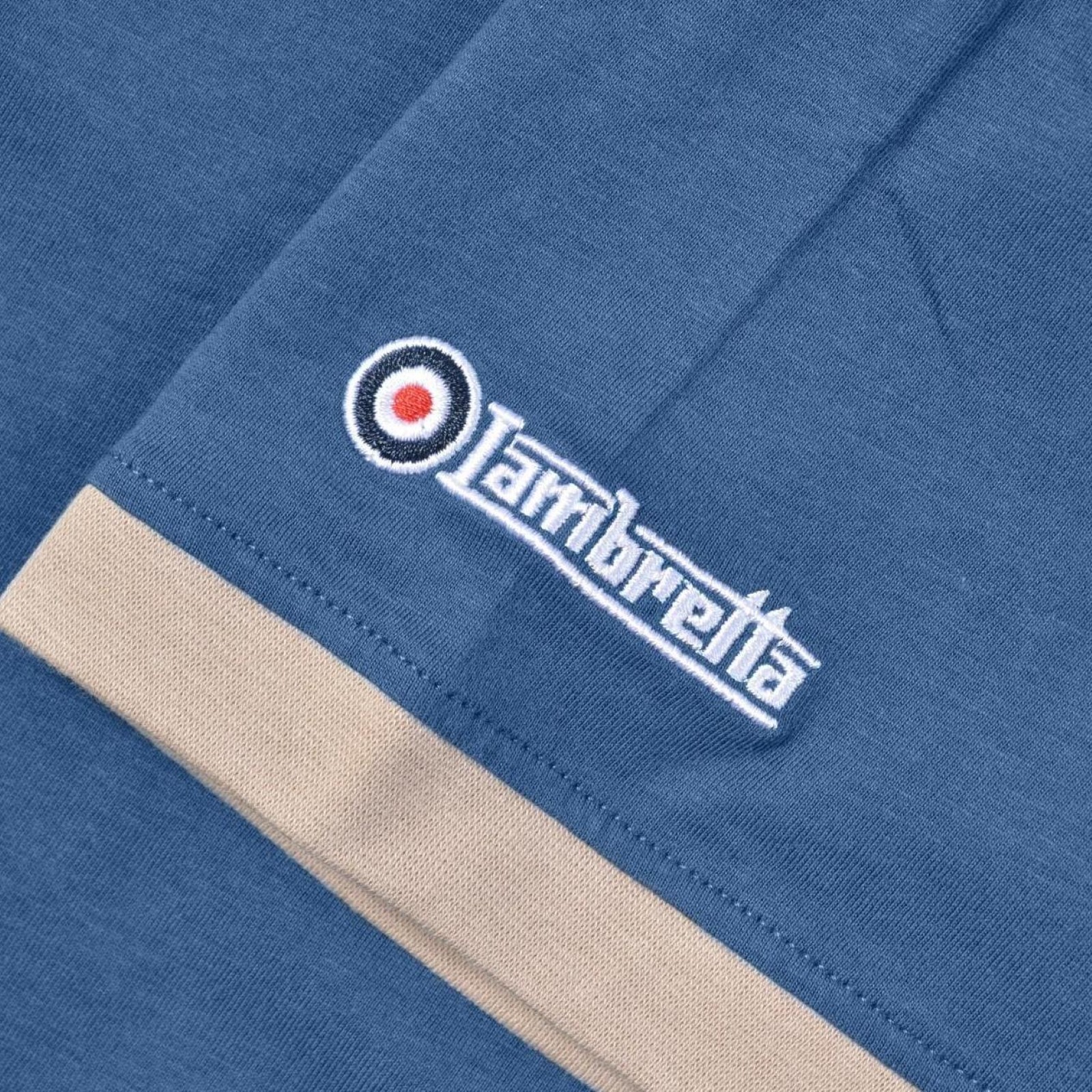 Lambretta Mens Target Ringer Crew Neck Short Sleeve Retro T-Shirt Tee Top - Picture 15 of 16