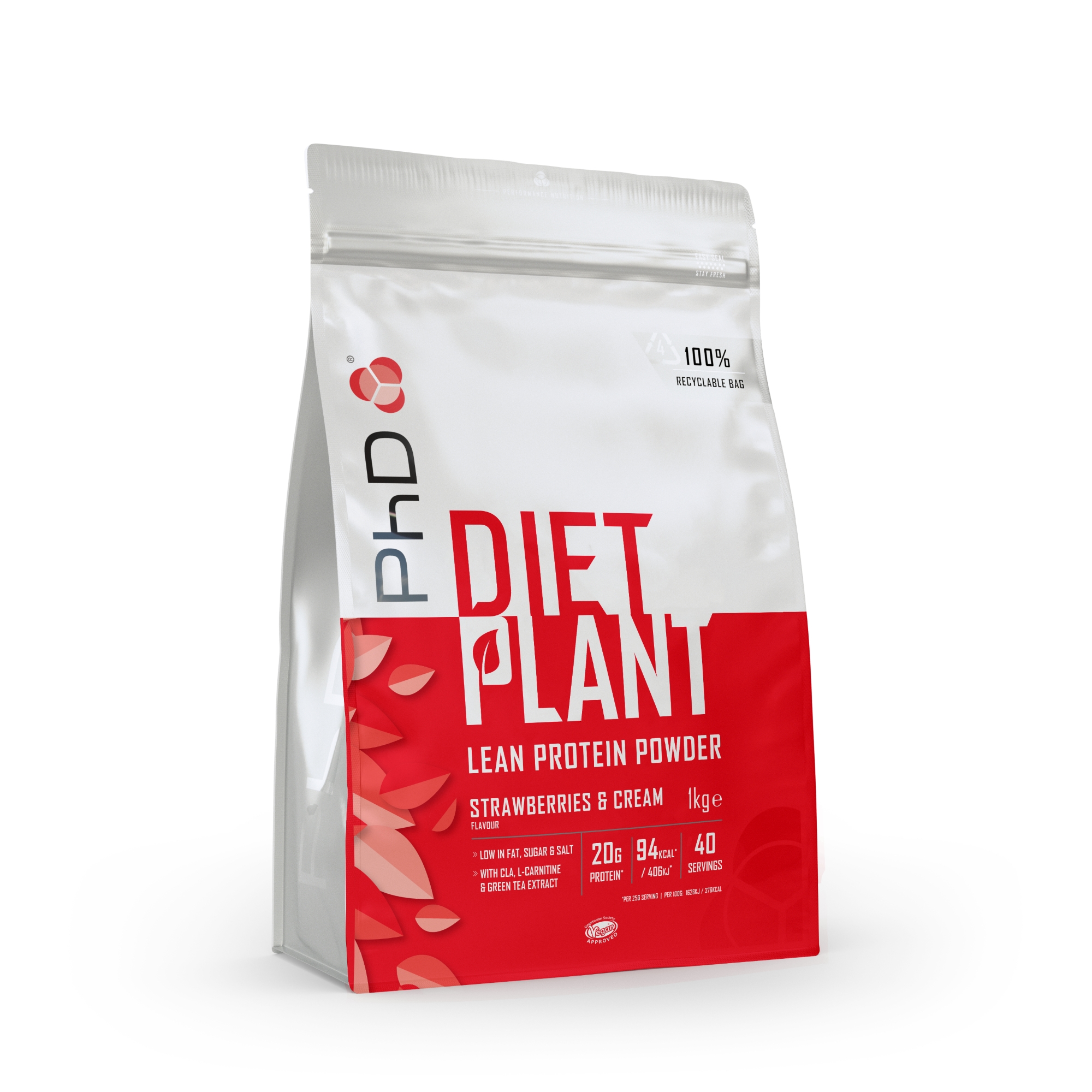 PhD Nutrition | Diet Plant Vegan Protein Powder | Various Flavours | 1kg