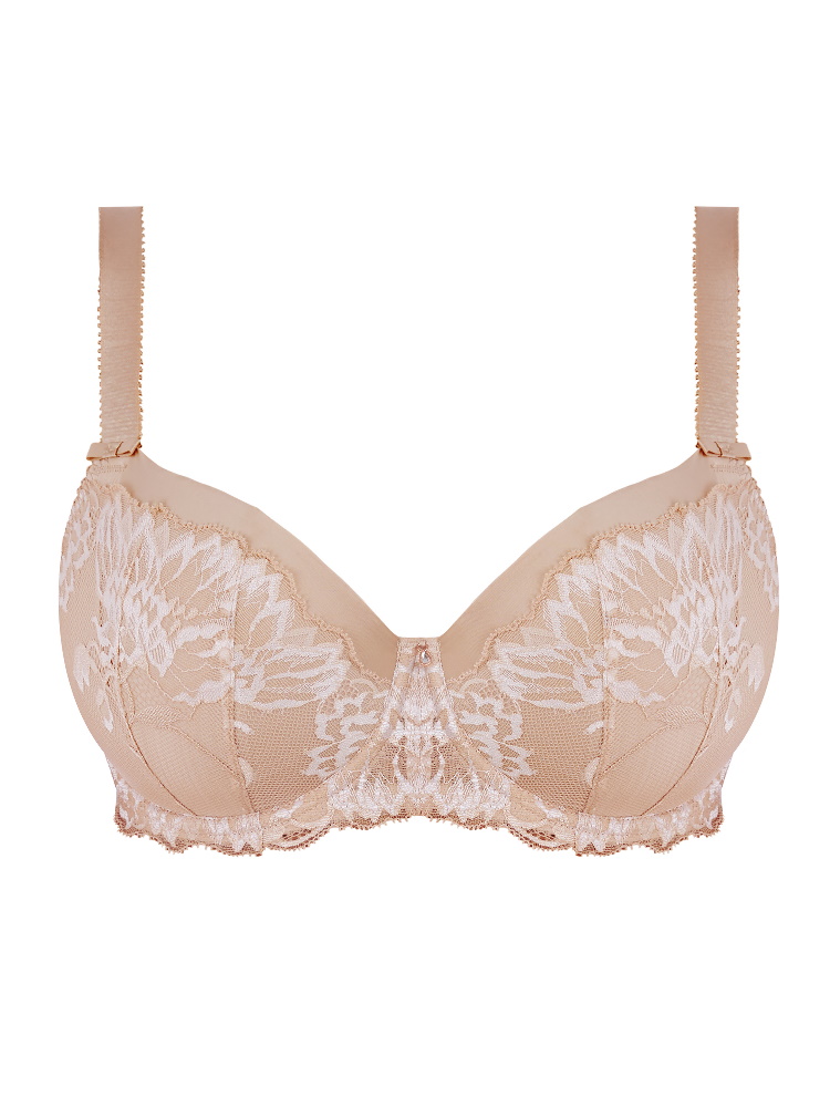 Fantasie Women's Aubree Underwire Padded Half Cup Bra - Natural Beige, Supportive With Lace Detail - View #8