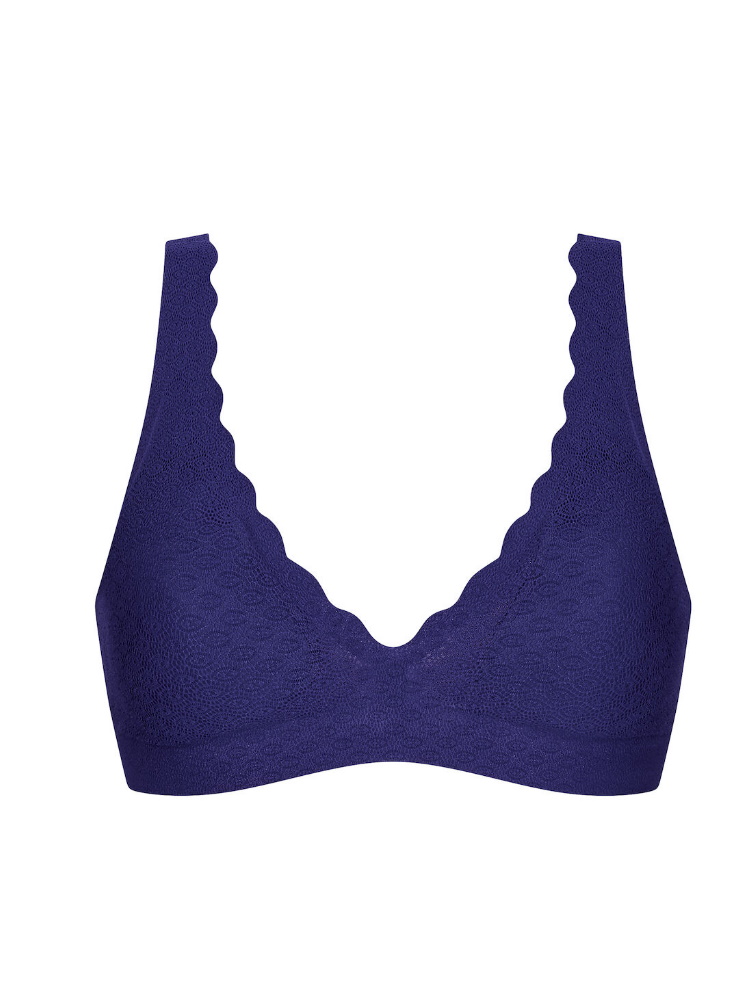 Sujetador de encaje Sloggi Bralette ZERO Feel acolchado ligero sin costuras sujetadores sin aros lencería - Imagen 6 de 13