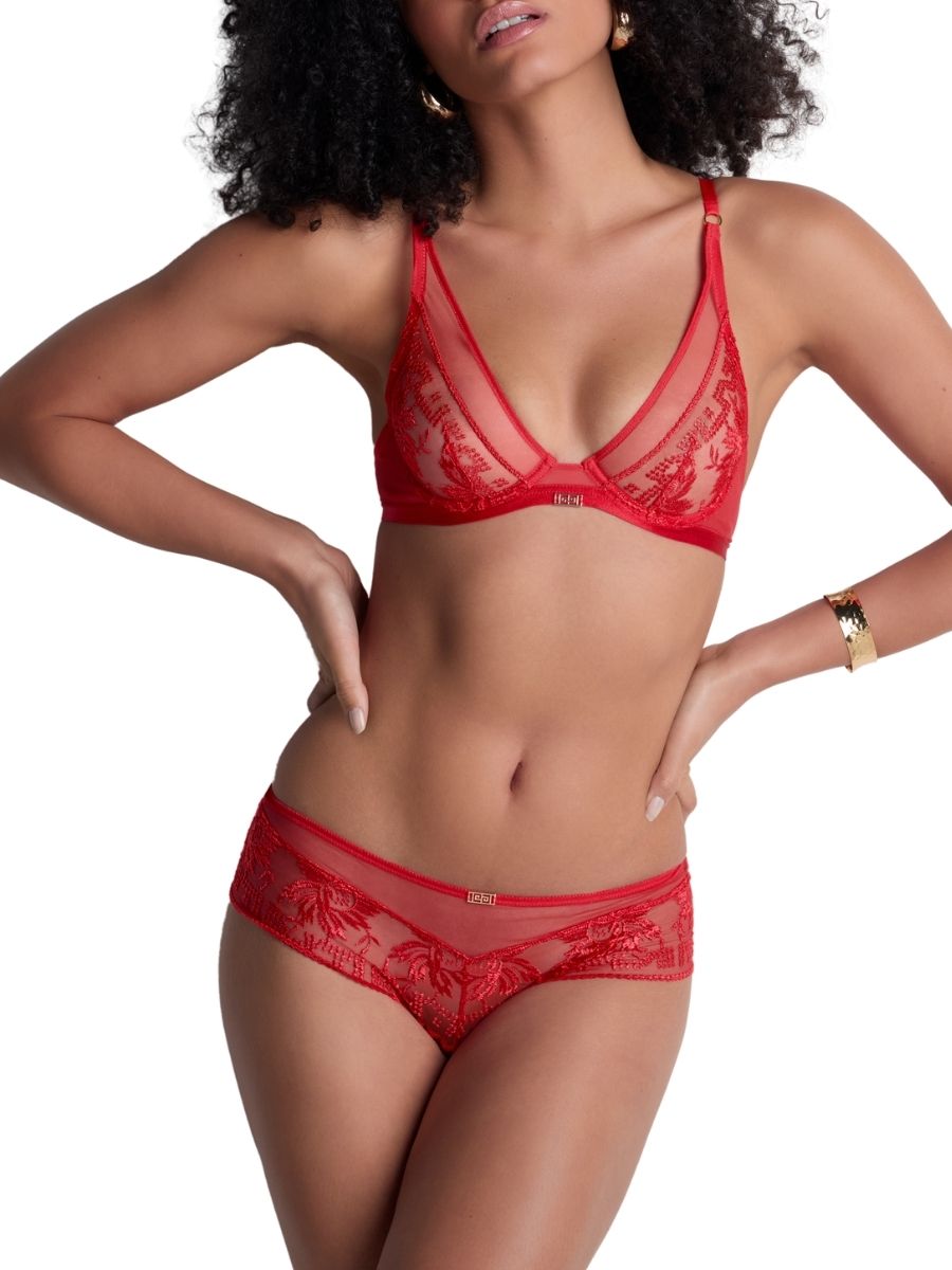 Aubade Rules of Attraction Triangle Plunge Bra Underwired Bras Embroidered - Picture 18 of 22