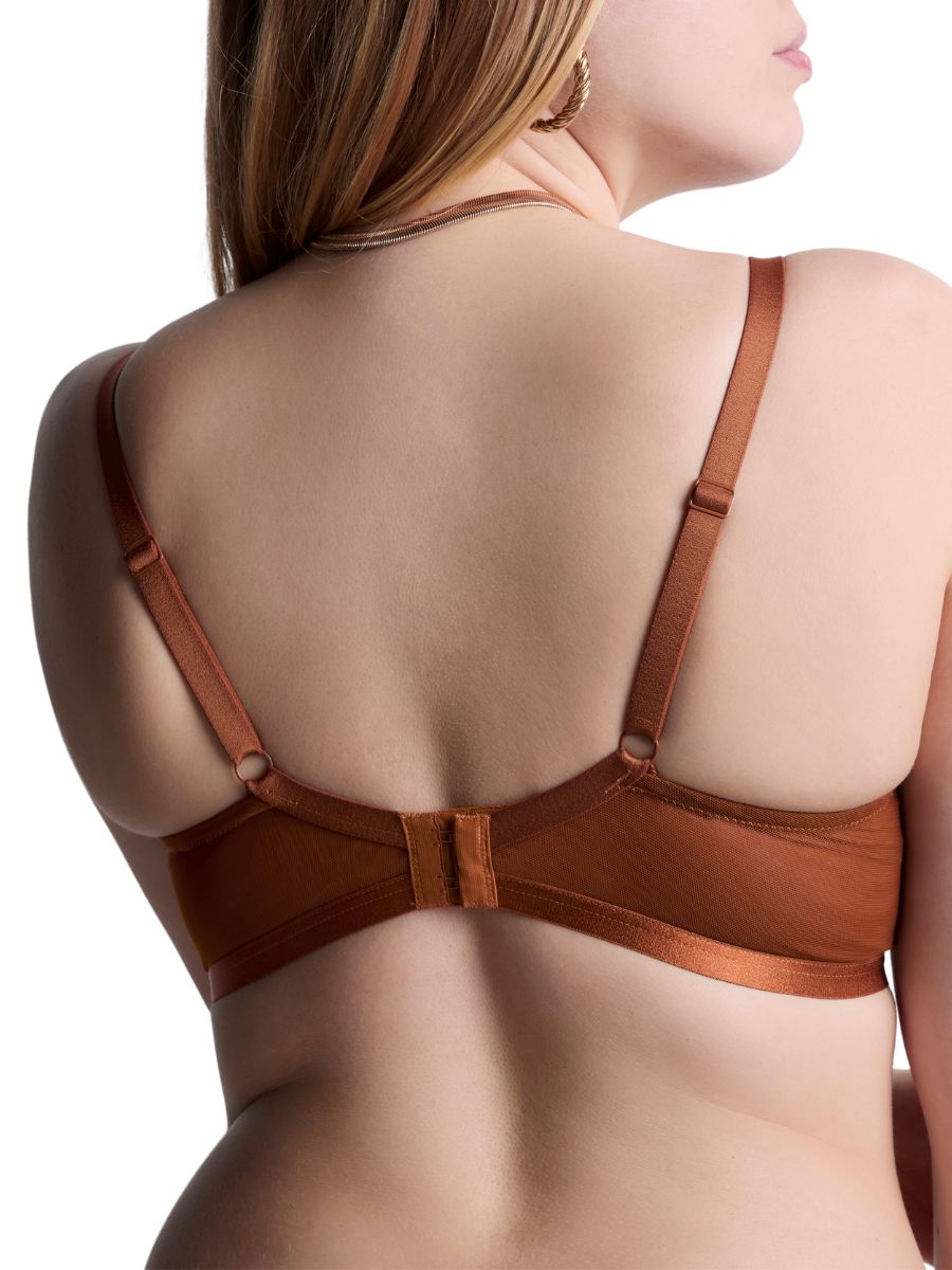 Aubade Rules of Attraction Triangle Plunge Bra Underwired Bras Embroidered - Picture 7 of 22