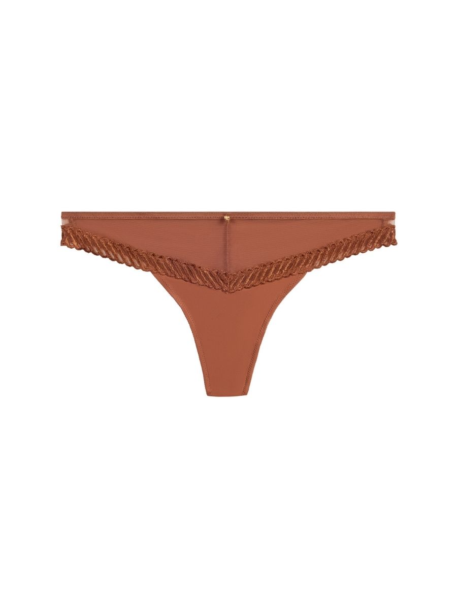 Calzoncillos de tanga Aubade Sheer Emotion tiro medio bordados transparentes de lujo - Imagen 6 de 11