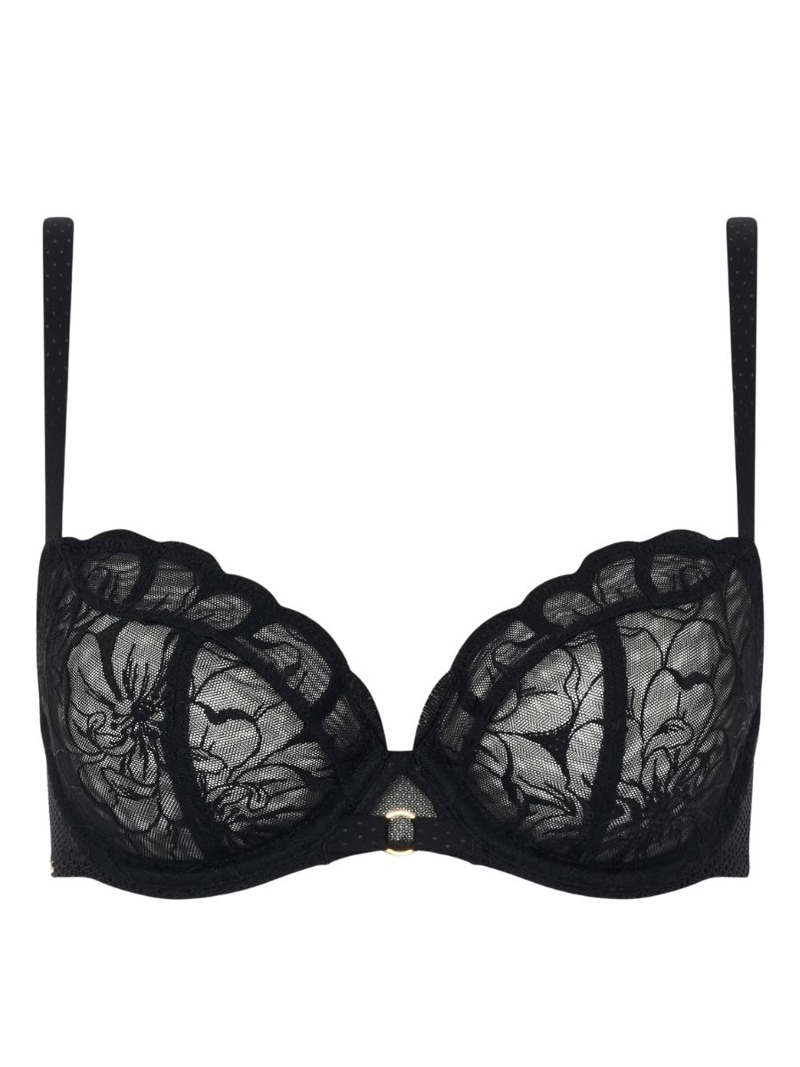 Chantelle Fleurs Bra Covering Underwired Bras Embroidered Chimney Back Lingerie - Picture 5 of 25