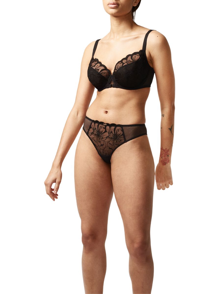 Chantelle Fleurs Bra Covering Underwired Bras Embroidered Chimney Back Lingerie - Picture 2 of 25