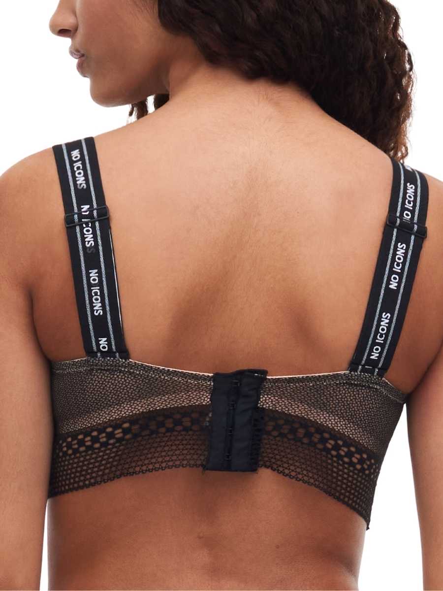 Sujetador Chantelle X No Icons Bandeau Espuma Acolchada Malla Transparente Sujetadores Lencería - Imagen 3 de 14