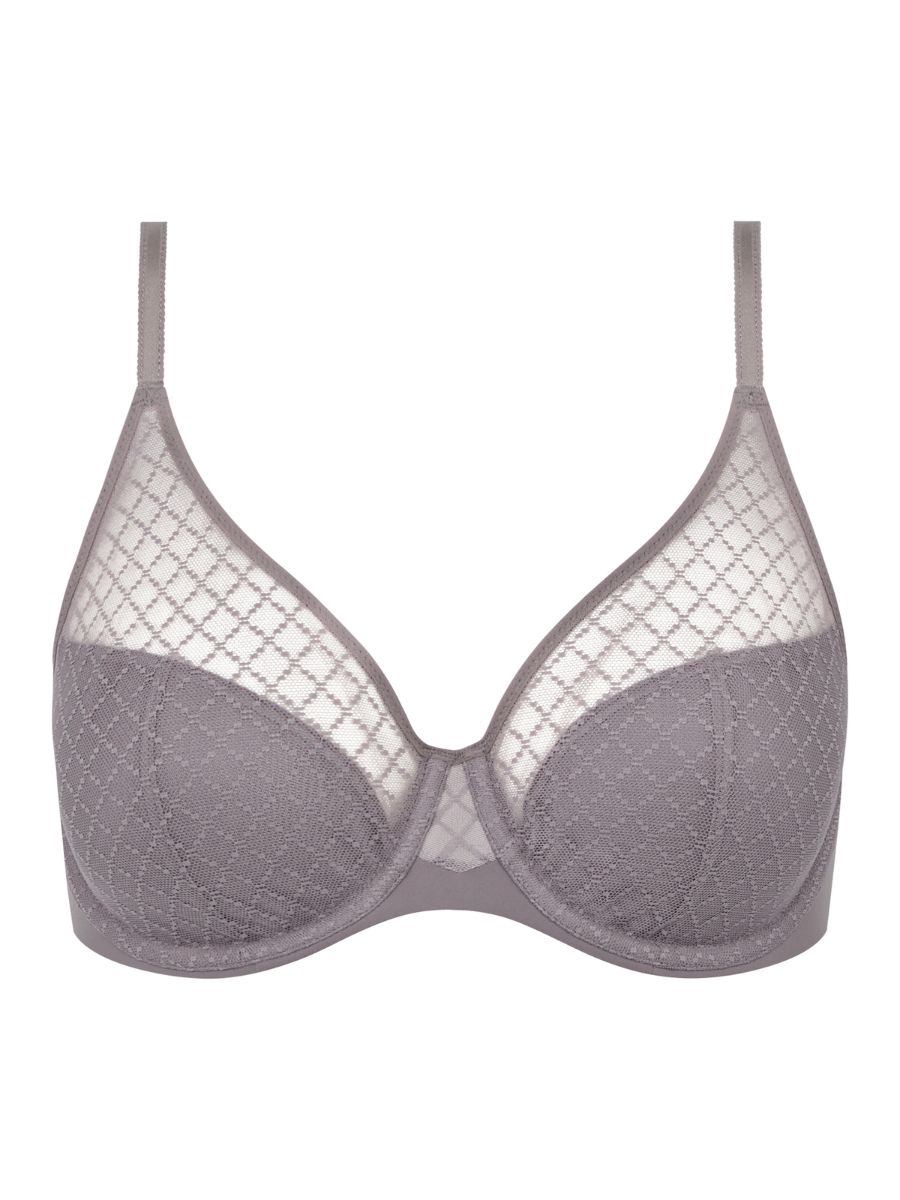 Chantelle Norah Chic Covering Moulded Bra Underwired Sheer Lace Bras Lingerie - Picture 10 of 18