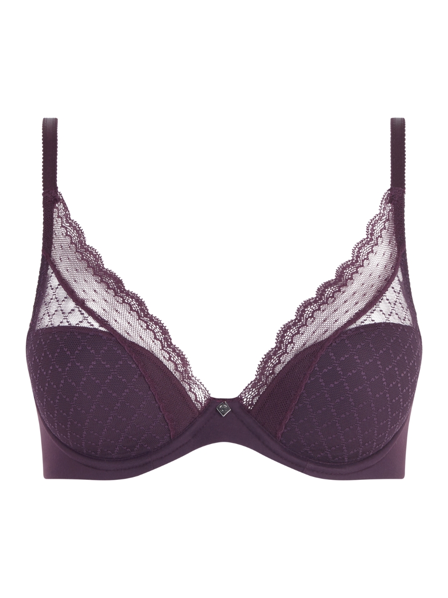 Chantelle Norah Chic Plunge Bra T-Shirt Moulded Bras Underwired Lingerie - Picture 21 of 21