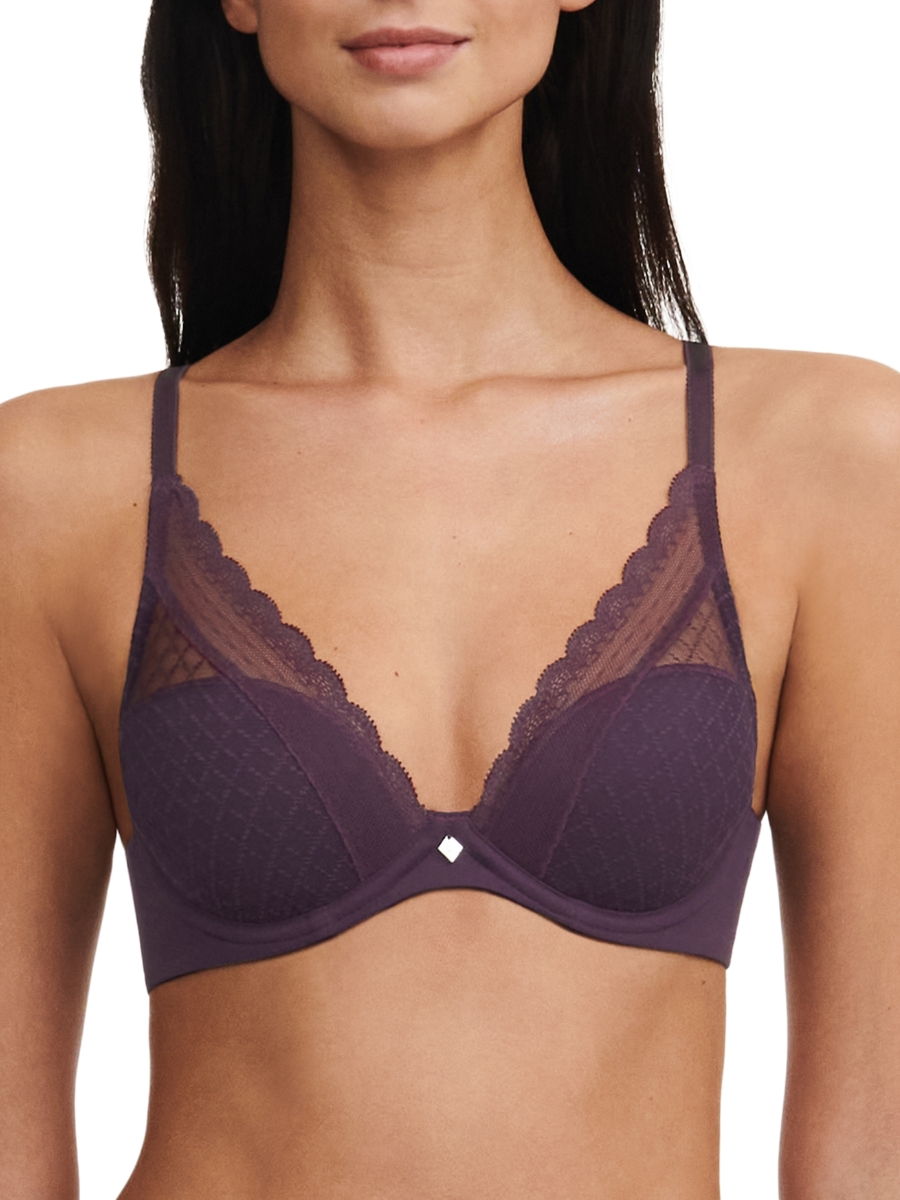 Chantelle Norah Chic Plunge Bra T-Shirt Moulded Bras Underwired Lingerie - Picture 18 of 21