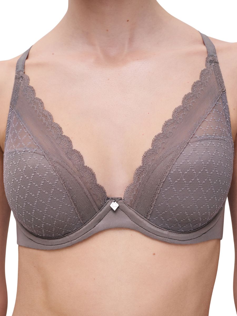 Chantelle Norah Chic Plunge Bra T-Shirt Moulded Bras Underwired Lingerie - Picture 10 of 21