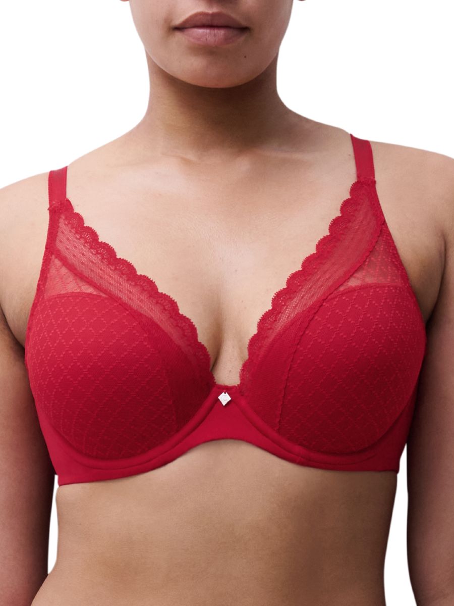 Chantelle Norah Chic Plunge Bra T-Shirt Moulded Bras Underwired Lingerie - Picture 22 of 26