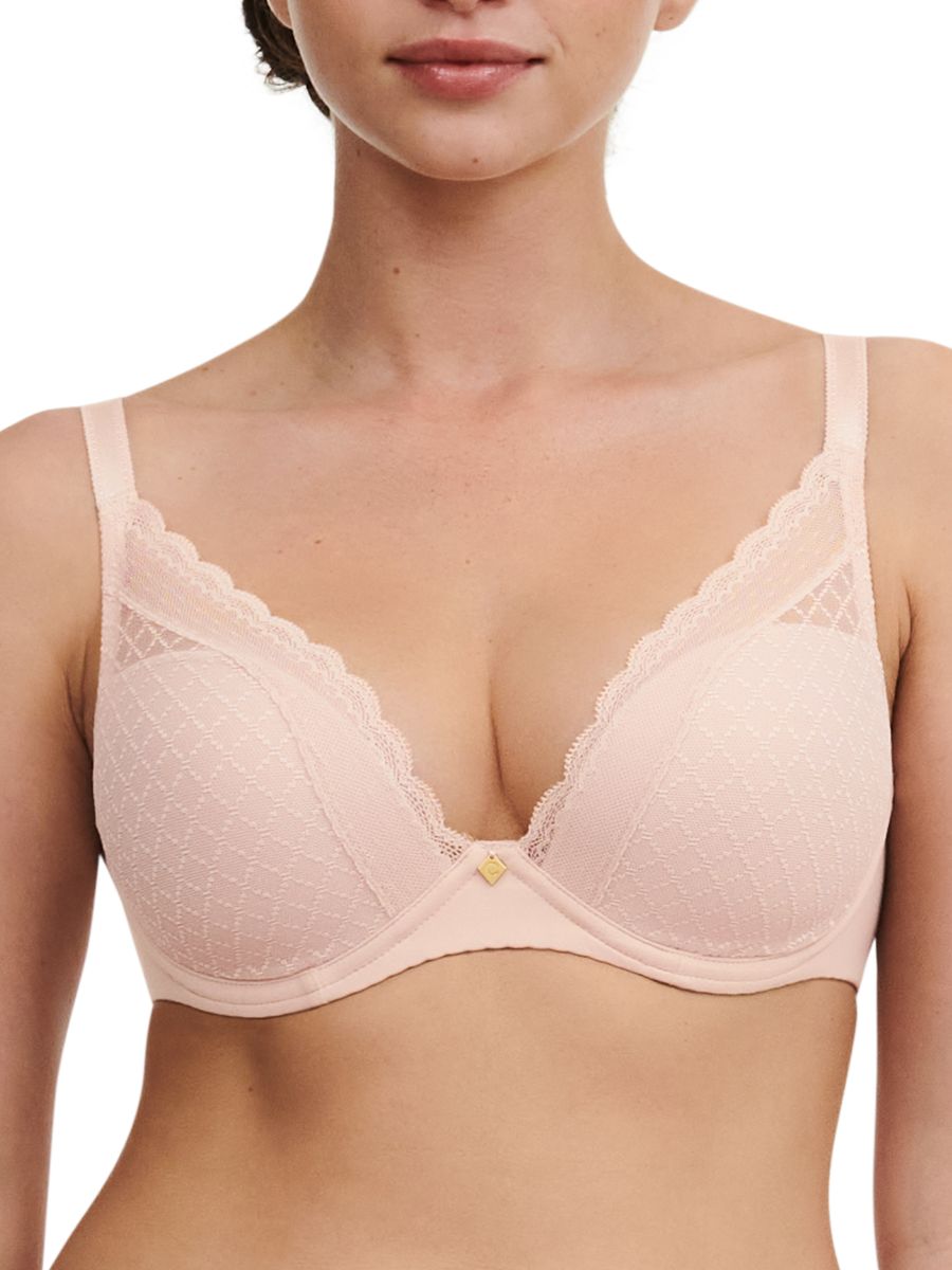 Chantelle Norah Chic Plunge Bra T-Shirt Moulded Bras Underwired Lingerie - Picture 15 of 21