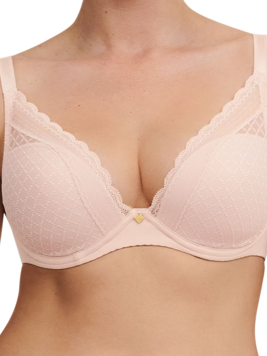 Chantelle Norah Chic Plunge Bra T-Shirt Moulded Bras Underwired Lingerie - Picture 12 of 21