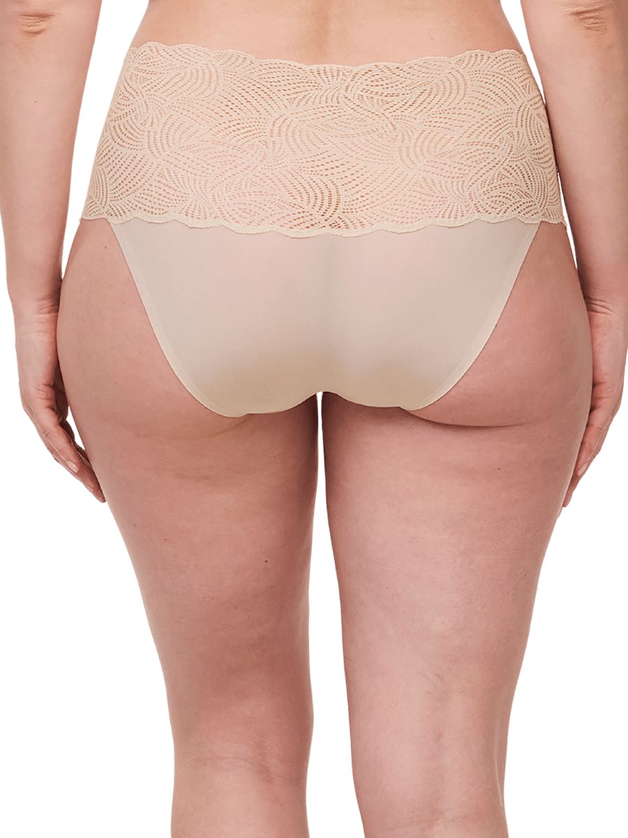 Chantelle SoftStretch LACE HIGH WAIST Briefs One Size Lined Brief Underwear - Picture 11 of 12